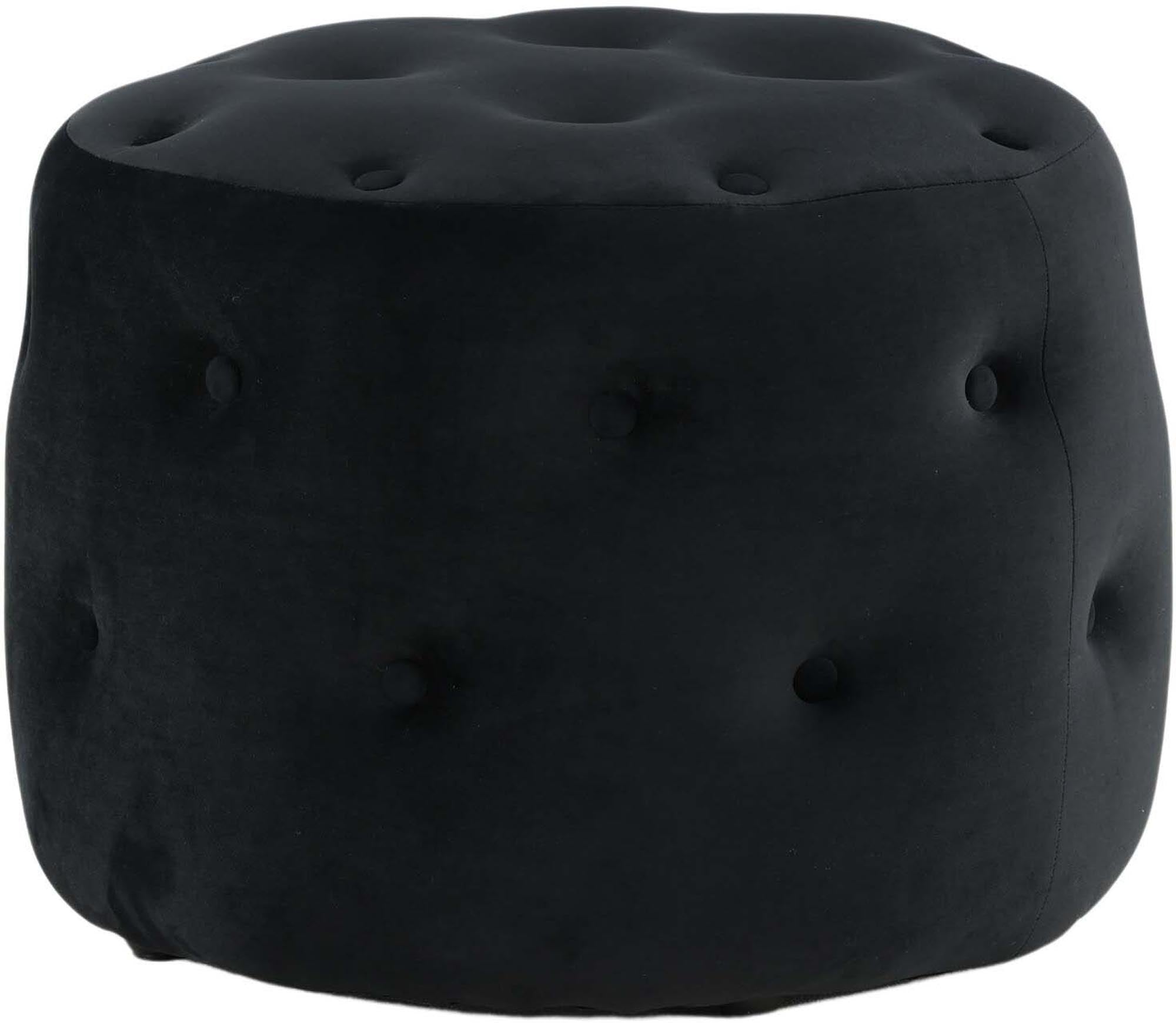 Benjamin Ottoman / Pouf in Schwarz präsentiert im Onlineshop von KAQTU Design AG. Pouf ist von Venture Home