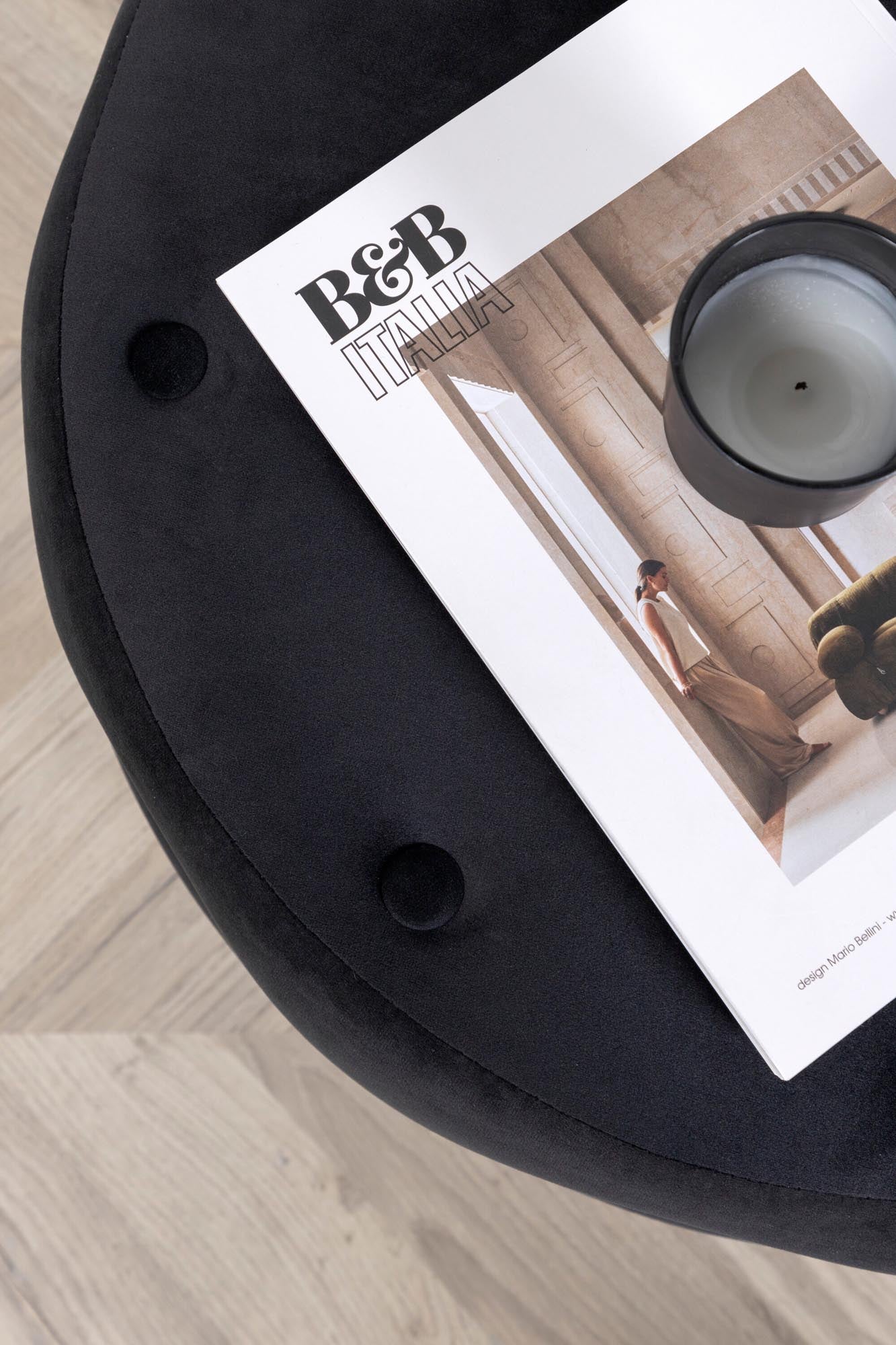 Benjamin Ottoman / Pouf in Schwarz präsentiert im Onlineshop von KAQTU Design AG. Pouf ist von Venture Home