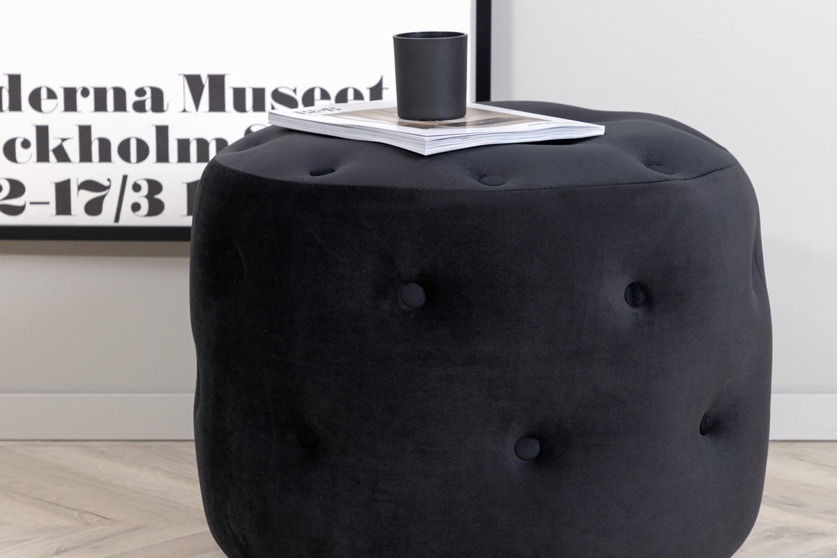 Benjamin Ottoman / Pouf in Schwarz präsentiert im Onlineshop von KAQTU Design AG. Pouf ist von Venture Home