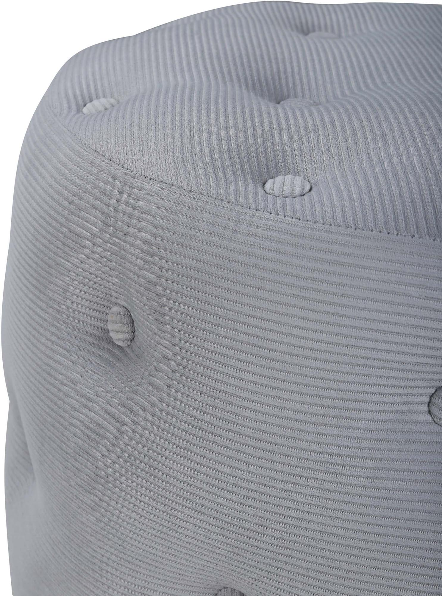 Benjamin Ottoman / Pouf in Grau präsentiert im Onlineshop von KAQTU Design AG. Pouf ist von Venture Home