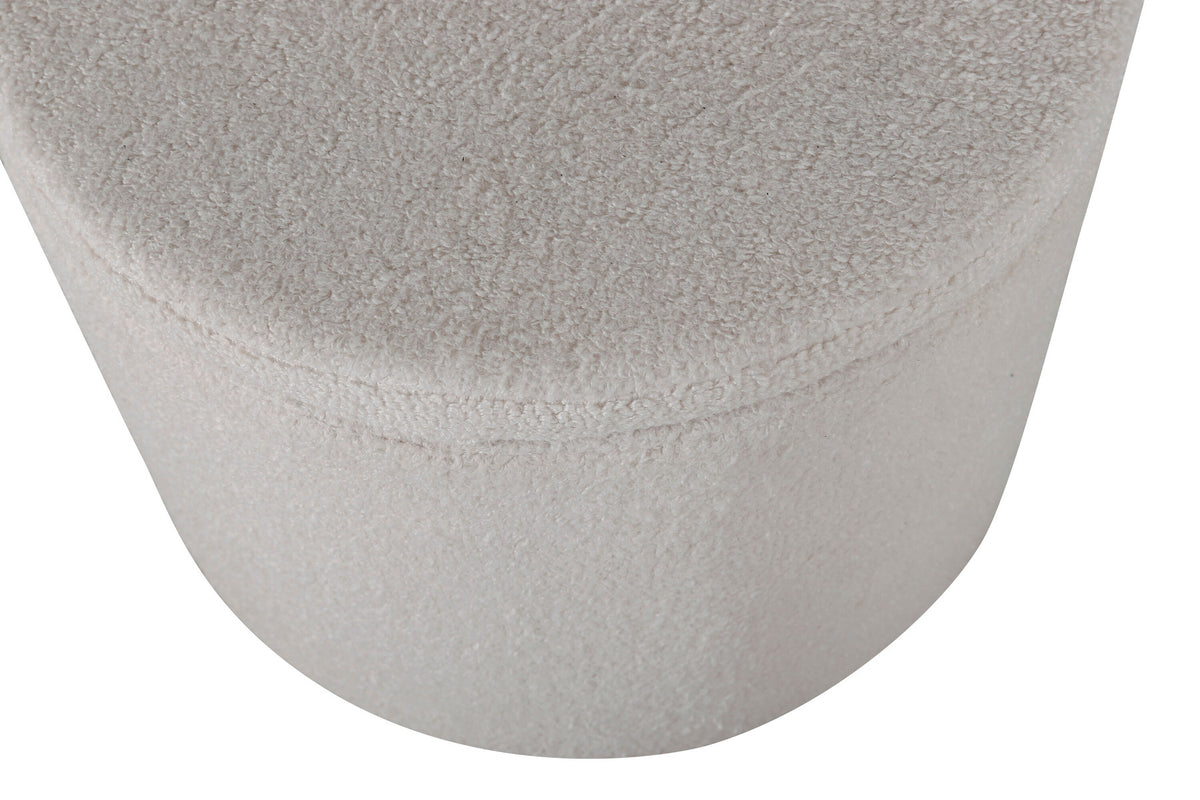 Dunken Ottoman / Pouf in Weiss präsentiert im Onlineshop von KAQTU Design AG. Pouf ist von Venture Home