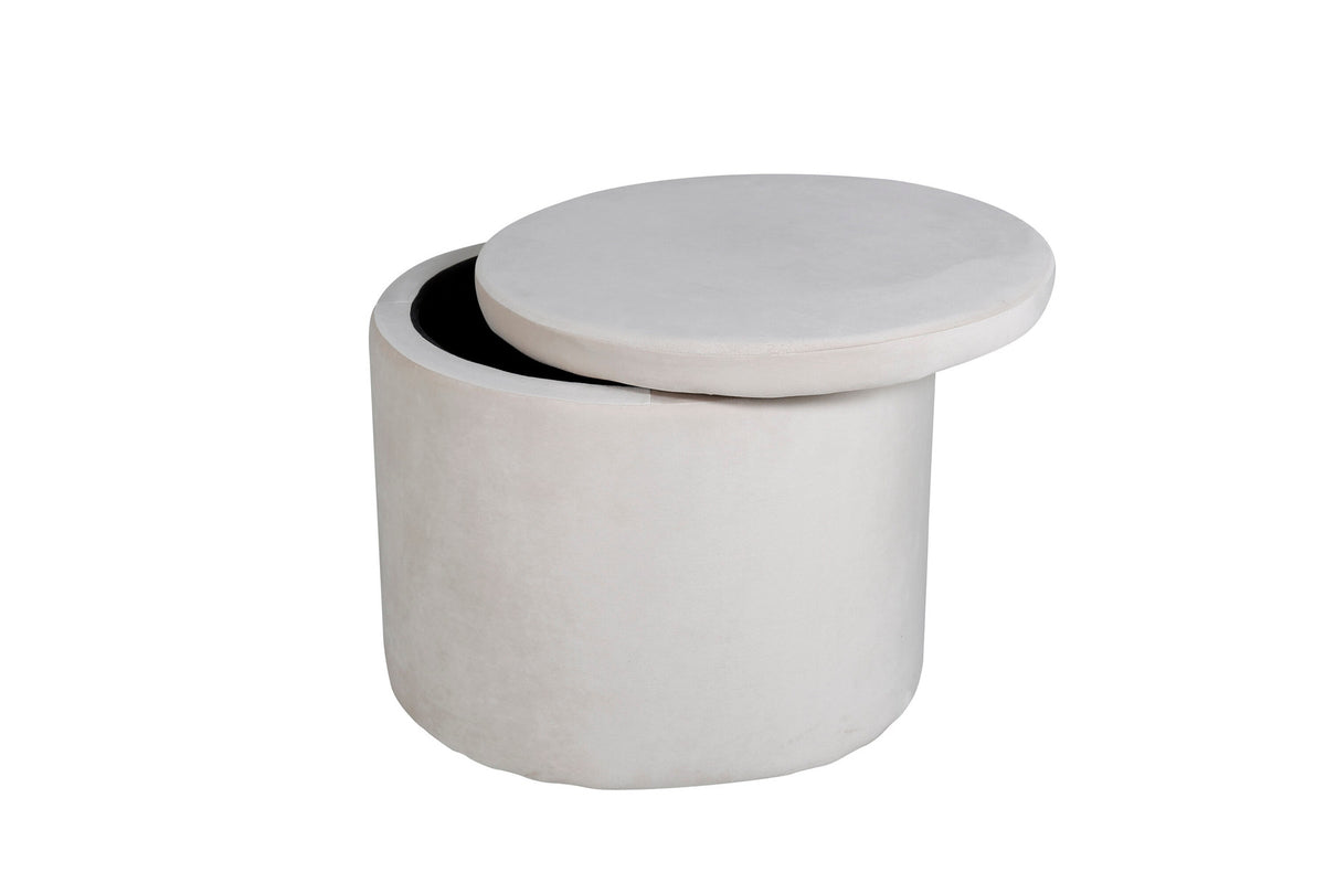 Dunken Ottoman / Pouf in Beige präsentiert im Onlineshop von KAQTU Design AG. Pouf ist von Venture Home