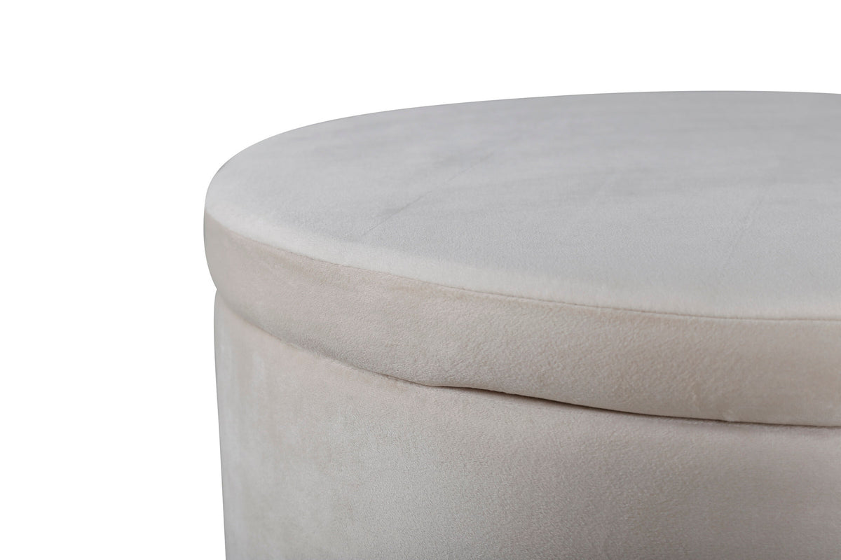 Dunken Ottoman / Pouf in Beige präsentiert im Onlineshop von KAQTU Design AG. Pouf ist von Venture Home