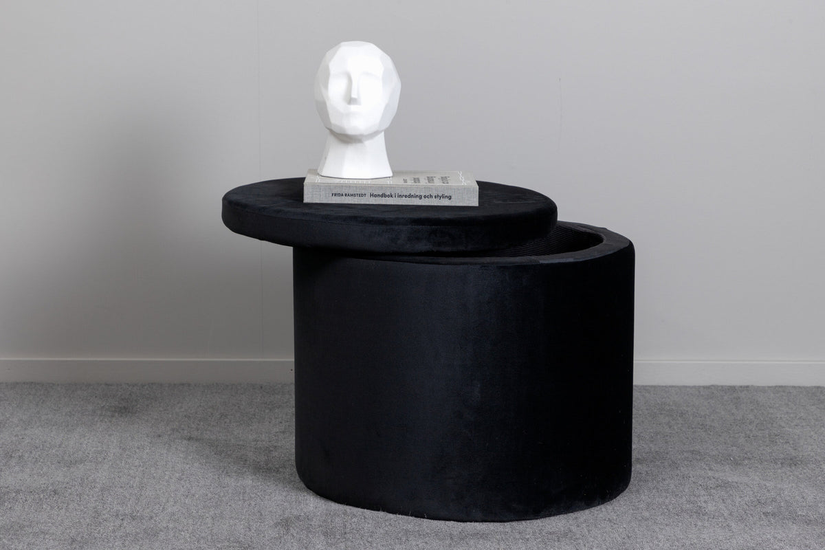 Dunken Ottoman / Pouf in Schwarz präsentiert im Onlineshop von KAQTU Design AG. Pouf ist von Venture Home
