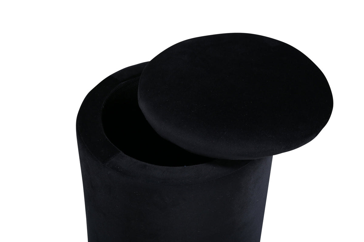 Limpen Ottoman / Pouf in Schwarz präsentiert im Onlineshop von KAQTU Design AG. Pouf ist von Venture Home