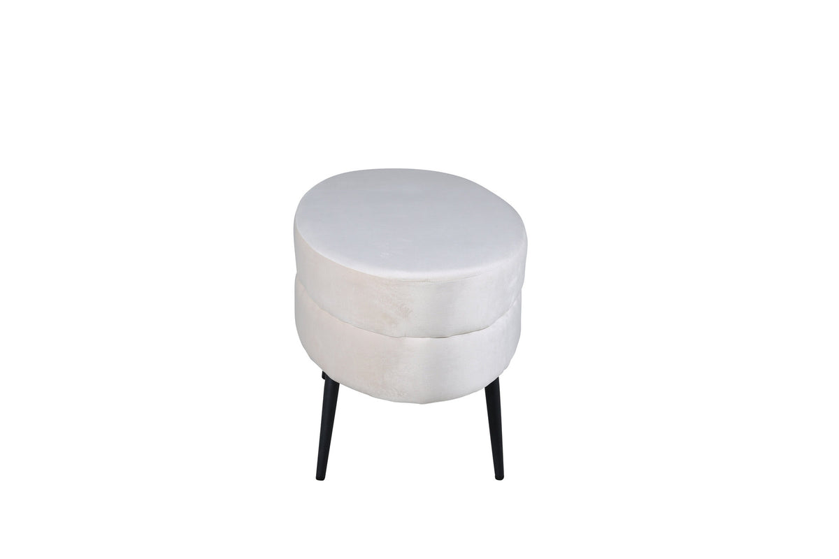 Otto Ottoman / Pouf in Weiss präsentiert im Onlineshop von KAQTU Design AG. Ottoman ist von Venture Home