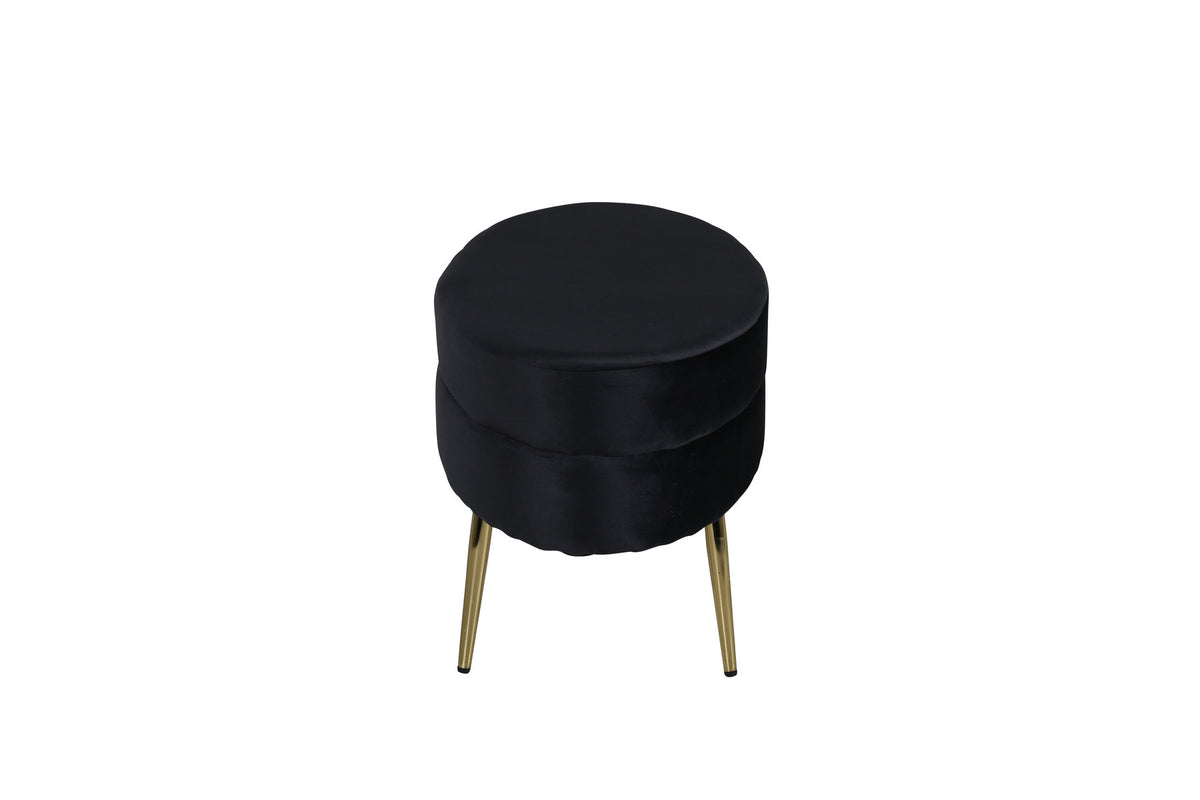 Otto Ottoman / Pouf in Schwarz präsentiert im Onlineshop von KAQTU Design AG. Ottoman ist von Venture Home