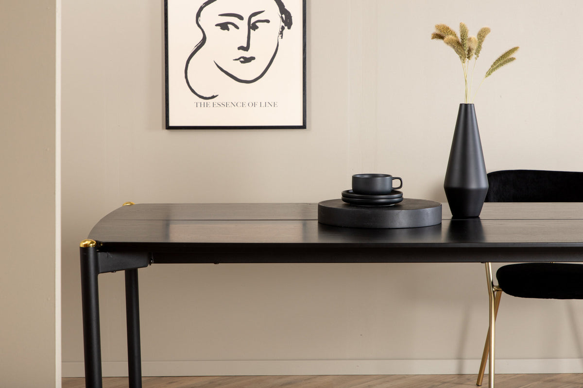Pelle Esstisch in Schwarz präsentiert im Onlineshop von KAQTU Design AG. Esstisch ist von Venture Home