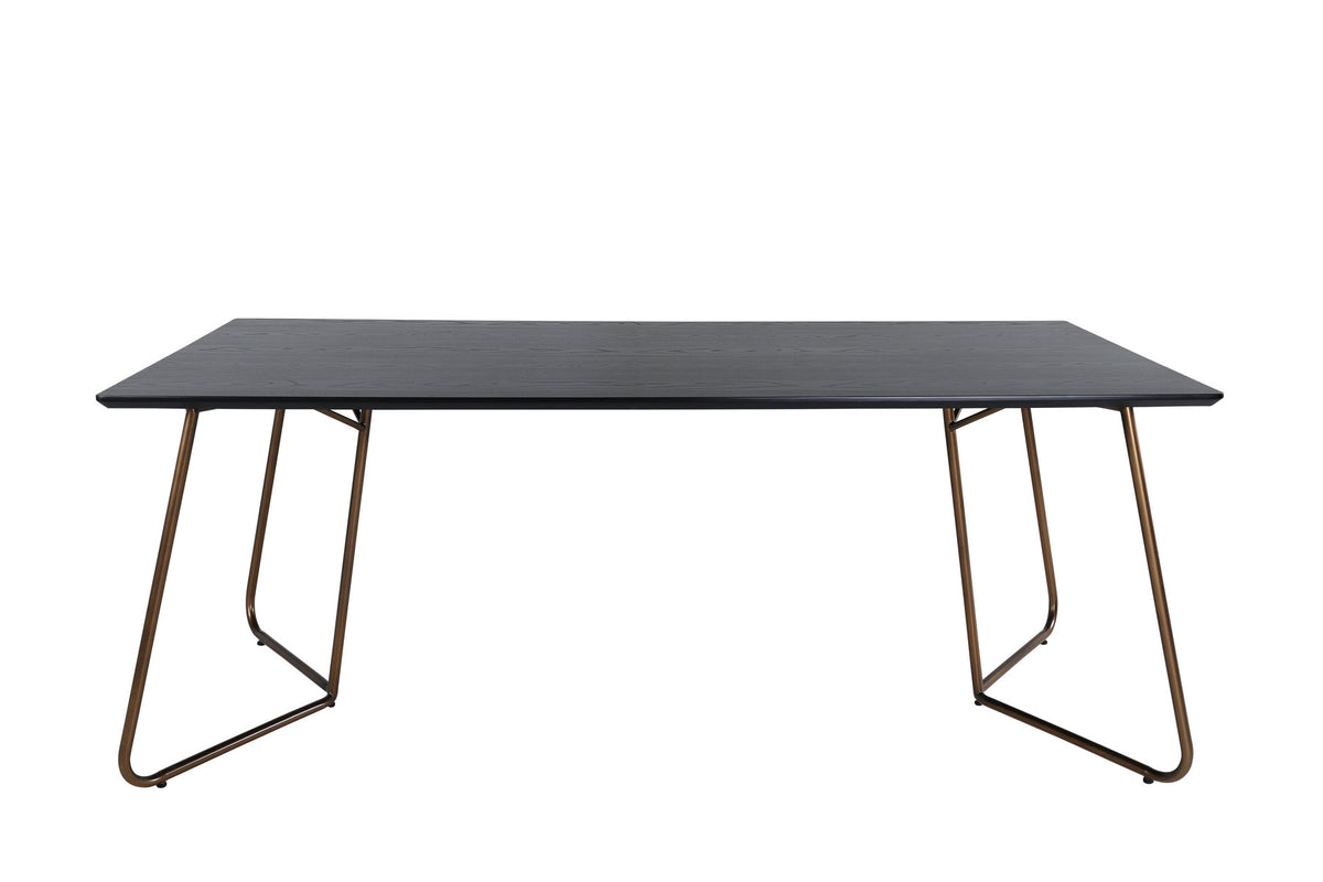 Petra Tisch in Schwarz / Kupfer präsentiert im Onlineshop von KAQTU Design AG. Esstisch ist von Venture Home