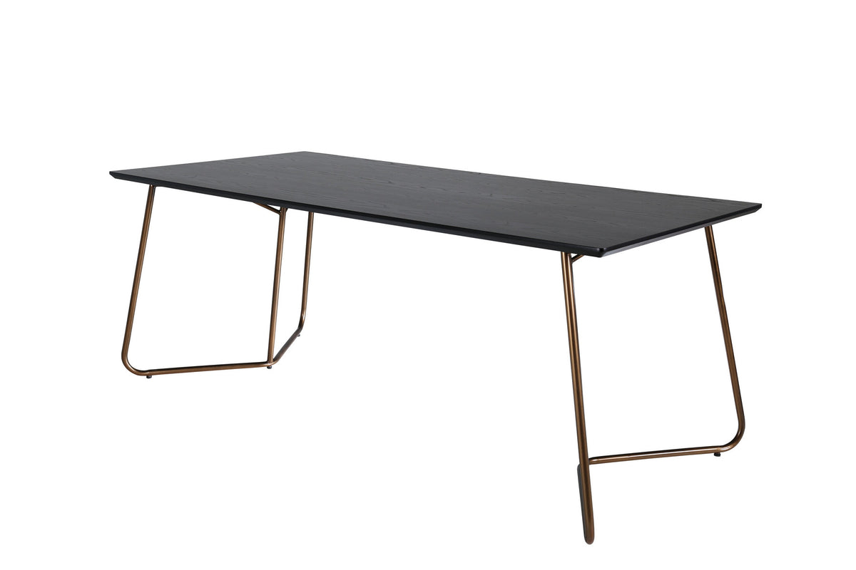 Petra Tisch in Schwarz / Kupfer präsentiert im Onlineshop von KAQTU Design AG. Esstisch ist von Venture Home
