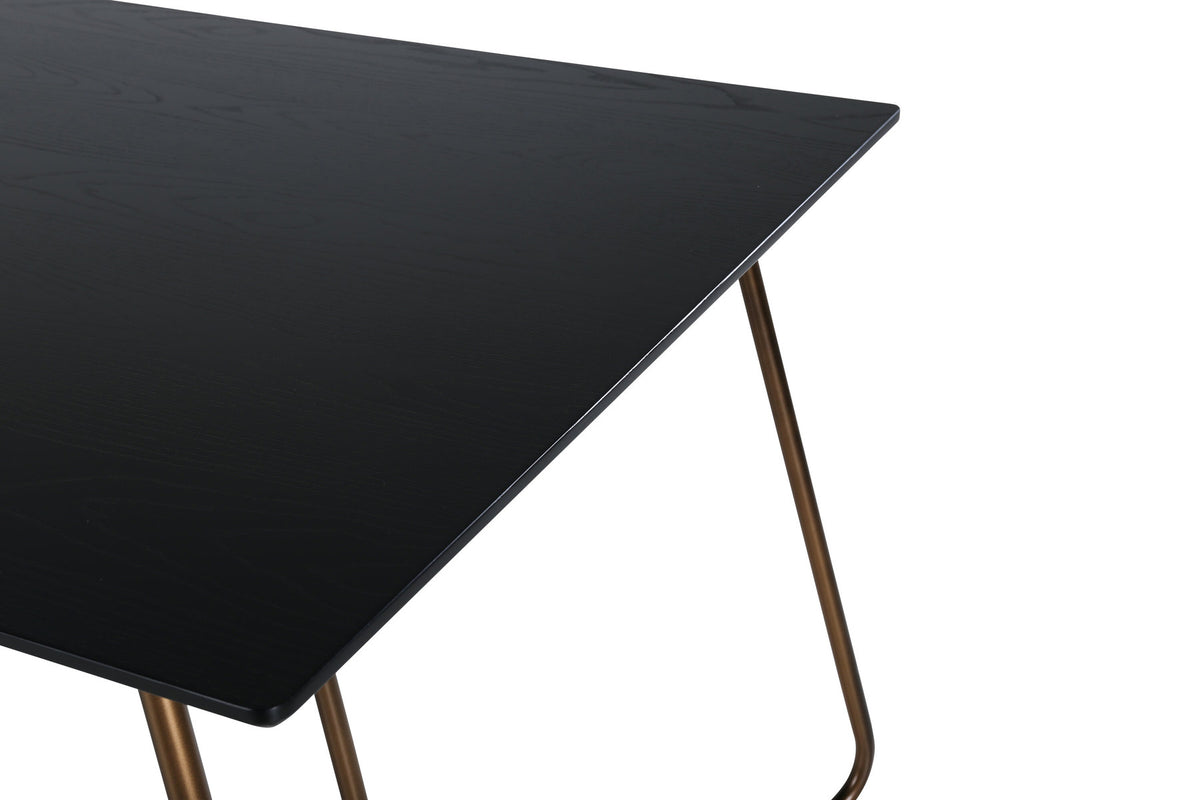 Petra Tisch in Schwarz / Kupfer präsentiert im Onlineshop von KAQTU Design AG. Esstisch ist von Venture Home