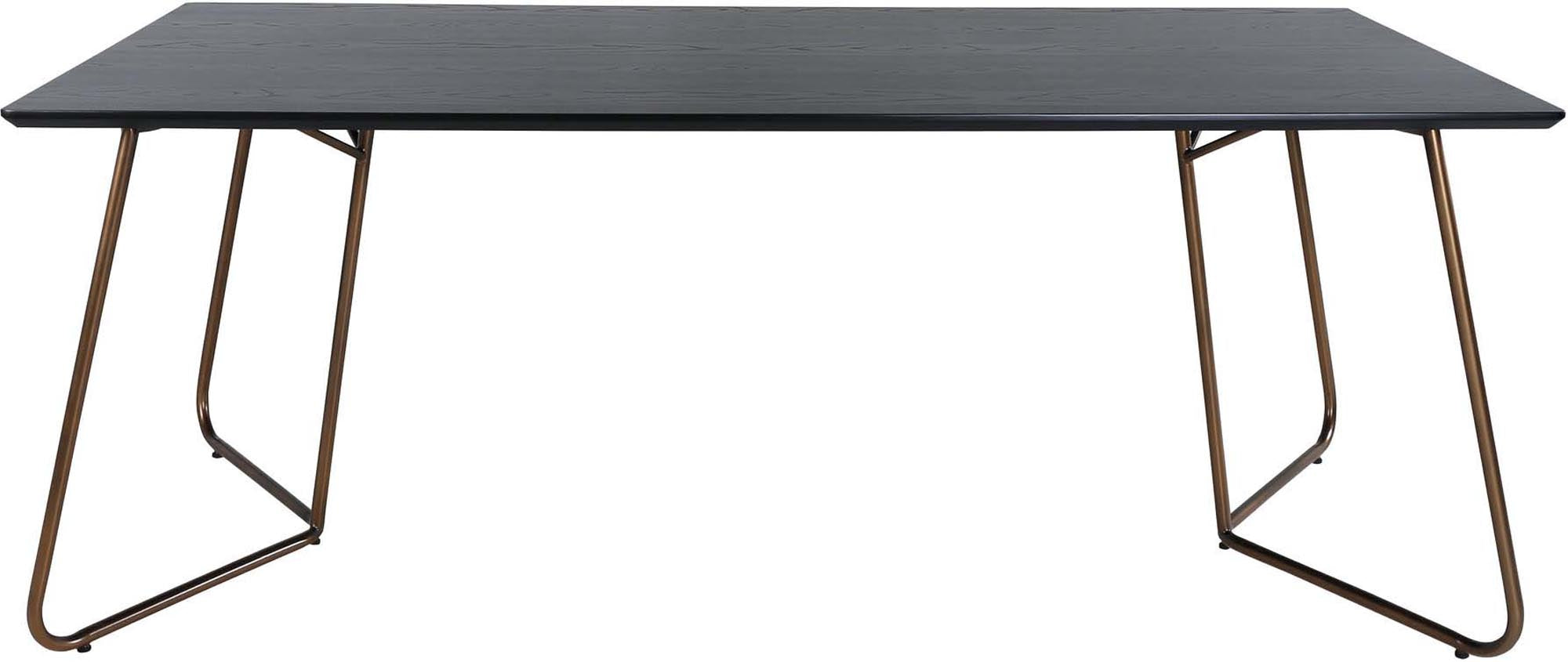 Petra Tisch in Schwarz / Kupfer präsentiert im Onlineshop von KAQTU Design AG. Esstisch ist von Venture Home