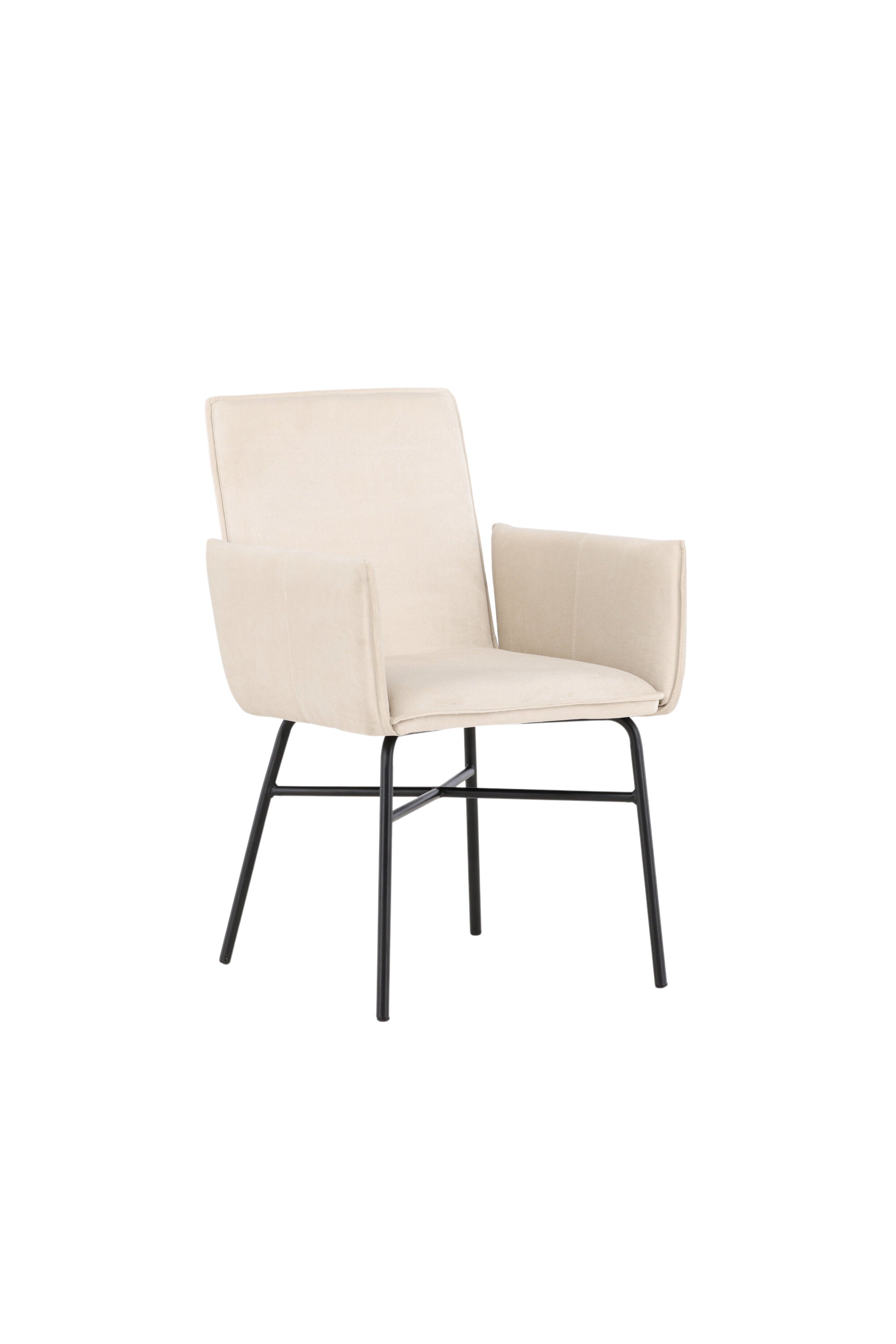 Petra Esszimmerstuhl in Beige präsentiert im Onlineshop von KAQTU Design AG. Stuhl mit Armlehne ist von Venture Home
