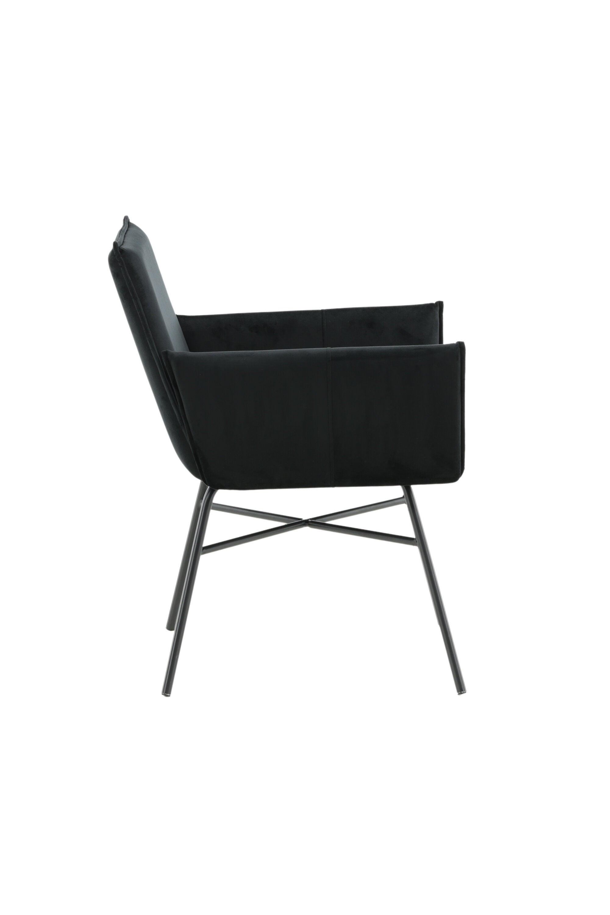 Petra Stuhl in Schwarz präsentiert im Onlineshop von KAQTU Design AG. Stuhl mit Armlehne ist von Venture Home