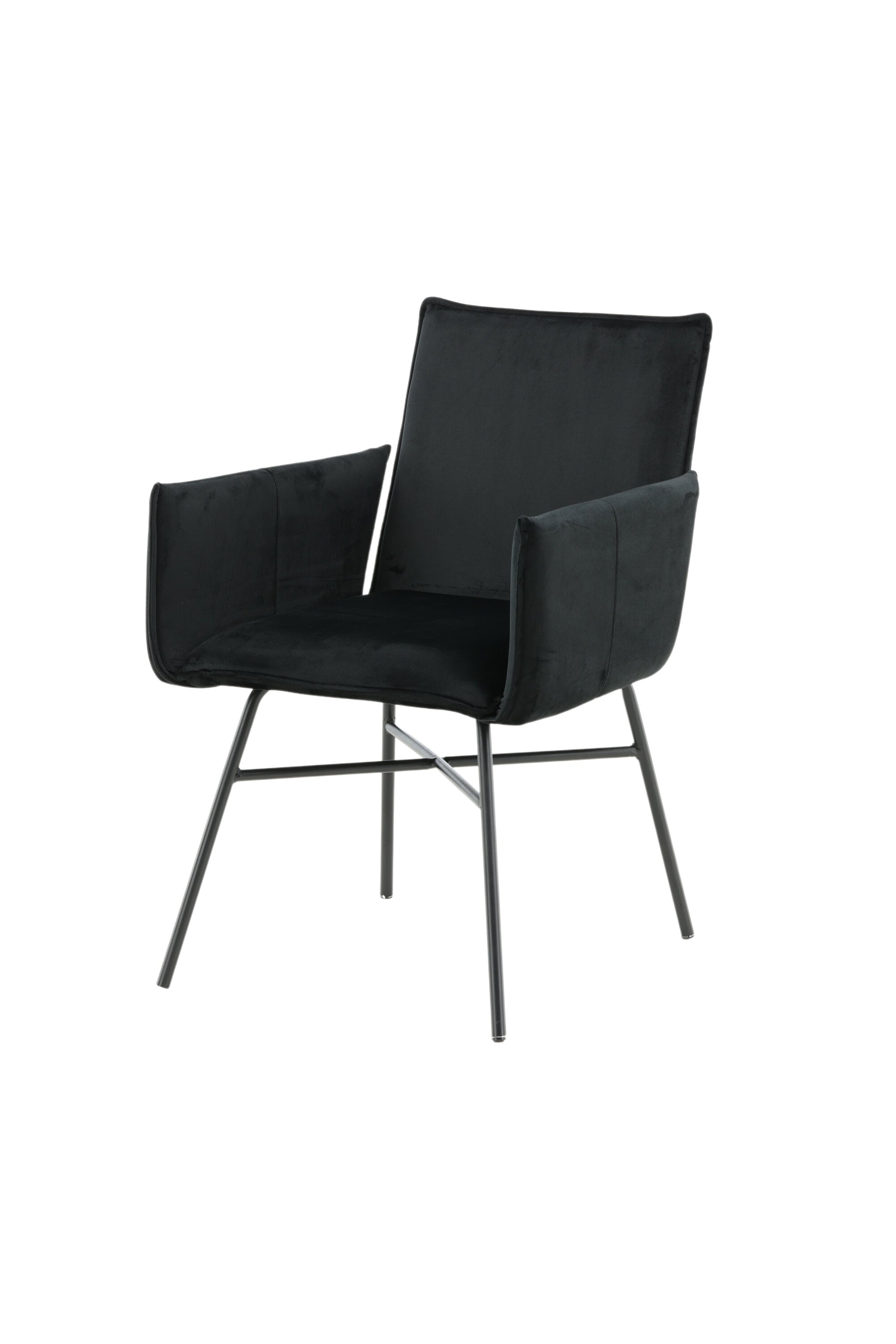 Petra Stuhl in Schwarz präsentiert im Onlineshop von KAQTU Design AG. Stuhl mit Armlehne ist von Venture Home