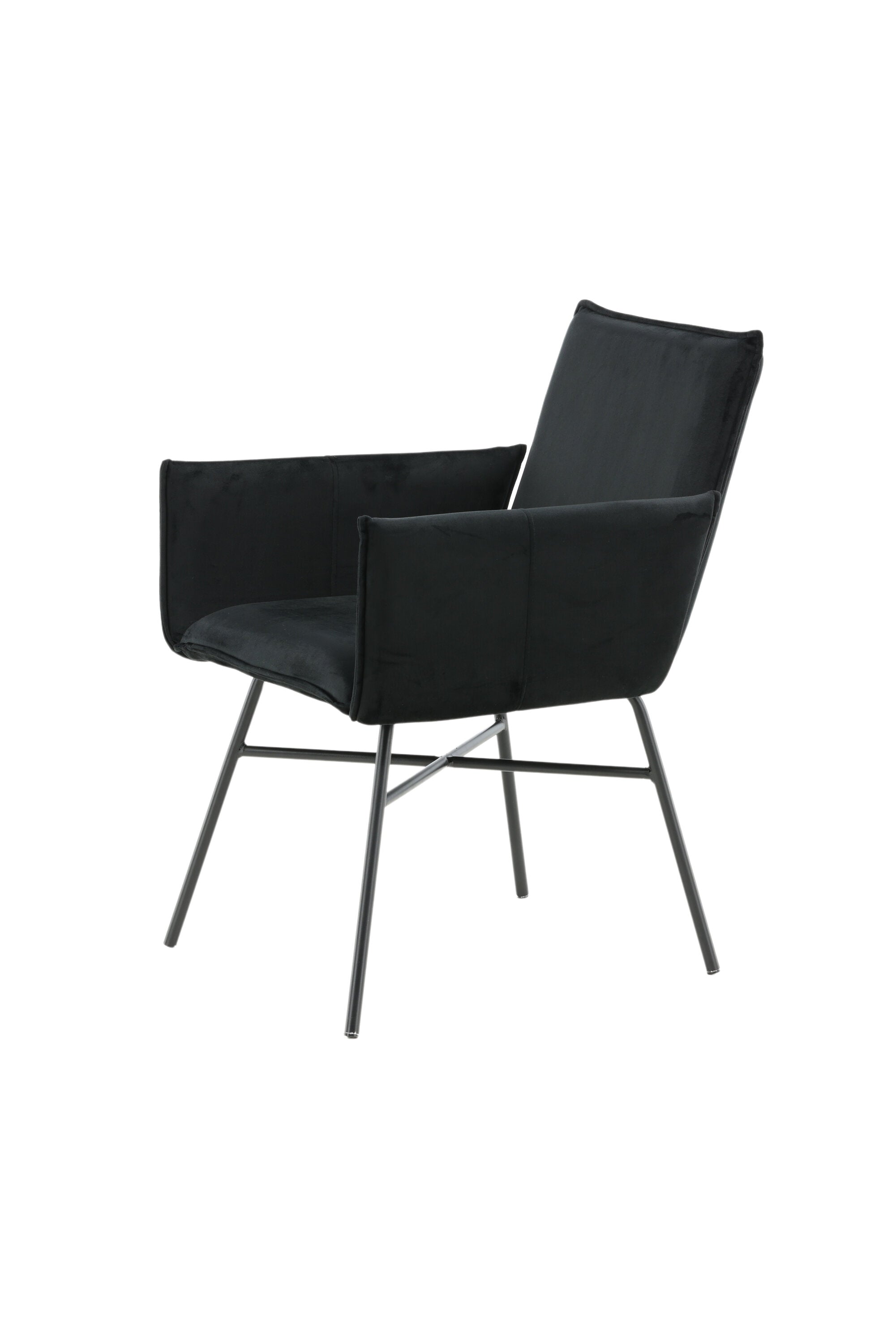 Petra Stuhl in Schwarz präsentiert im Onlineshop von KAQTU Design AG. Stuhl mit Armlehne ist von Venture Home