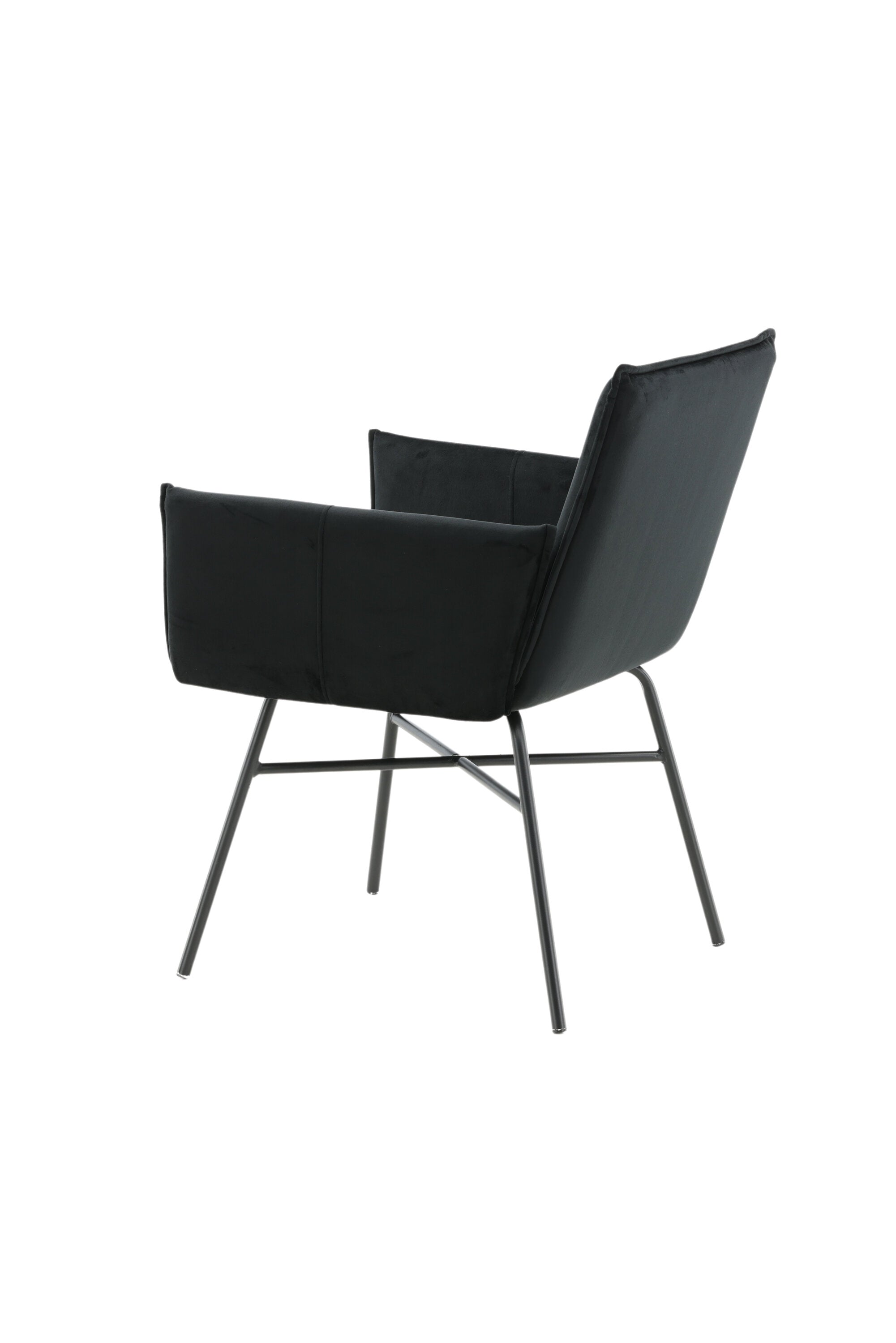 Petra Stuhl in Schwarz präsentiert im Onlineshop von KAQTU Design AG. Stuhl mit Armlehne ist von Venture Home
