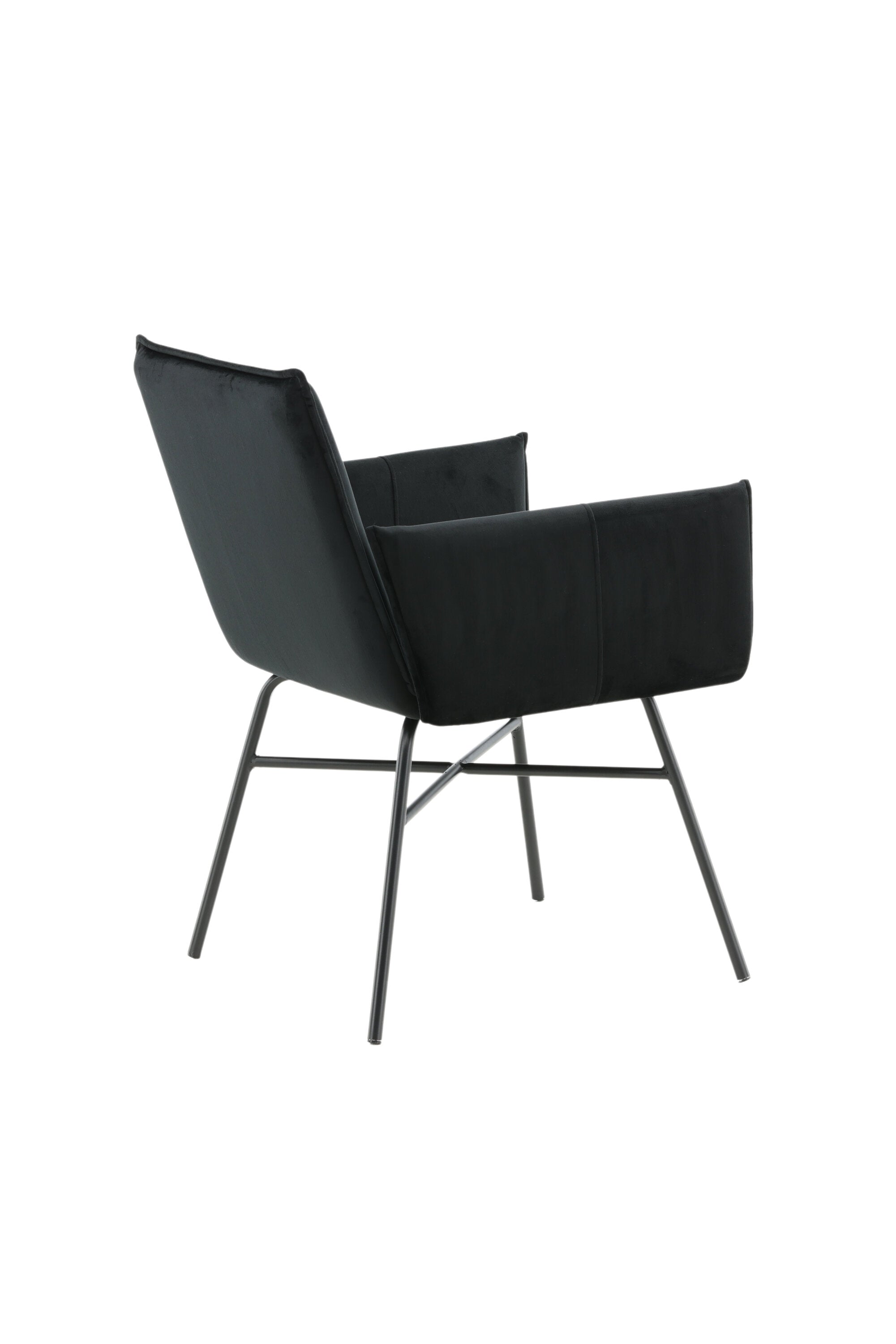 Petra Stuhl in Schwarz präsentiert im Onlineshop von KAQTU Design AG. Stuhl mit Armlehne ist von Venture Home