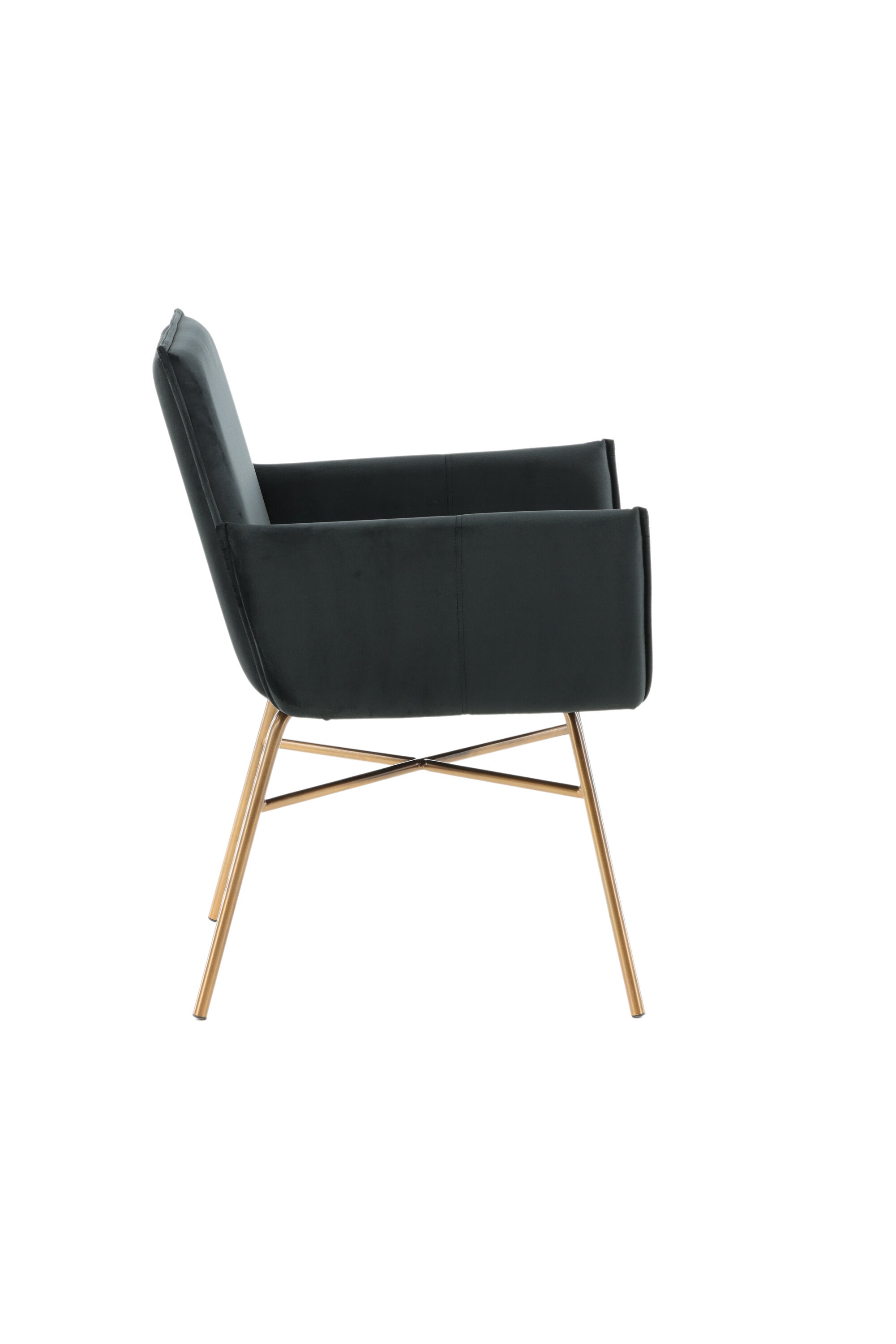 Petra Stuhl in Schwarz / Kupfer präsentiert im Onlineshop von KAQTU Design AG. Stuhl mit Armlehne ist von Venture Home