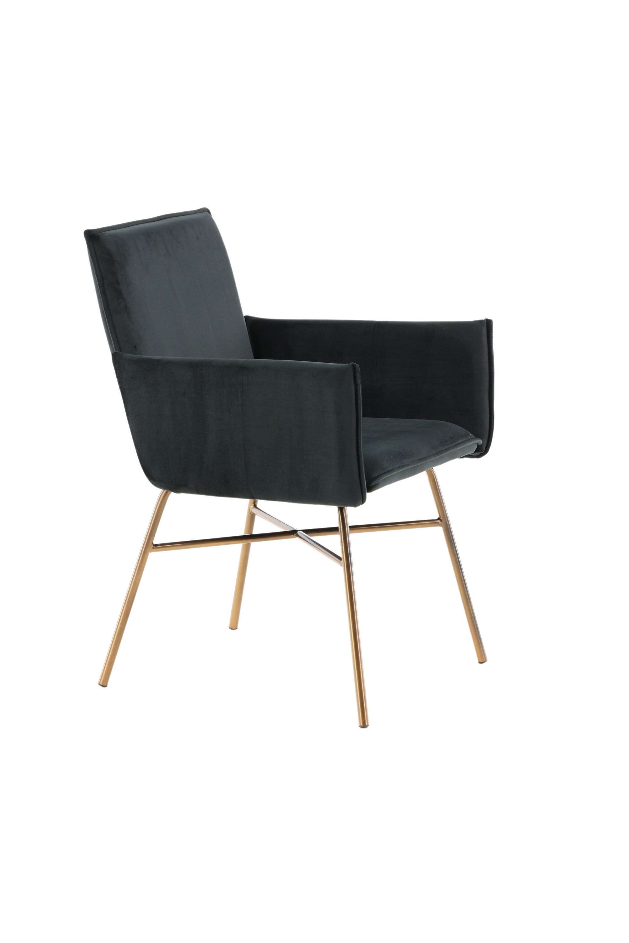 Petra Stuhl in Schwarz / Kupfer präsentiert im Onlineshop von KAQTU Design AG. Stuhl mit Armlehne ist von Venture Home