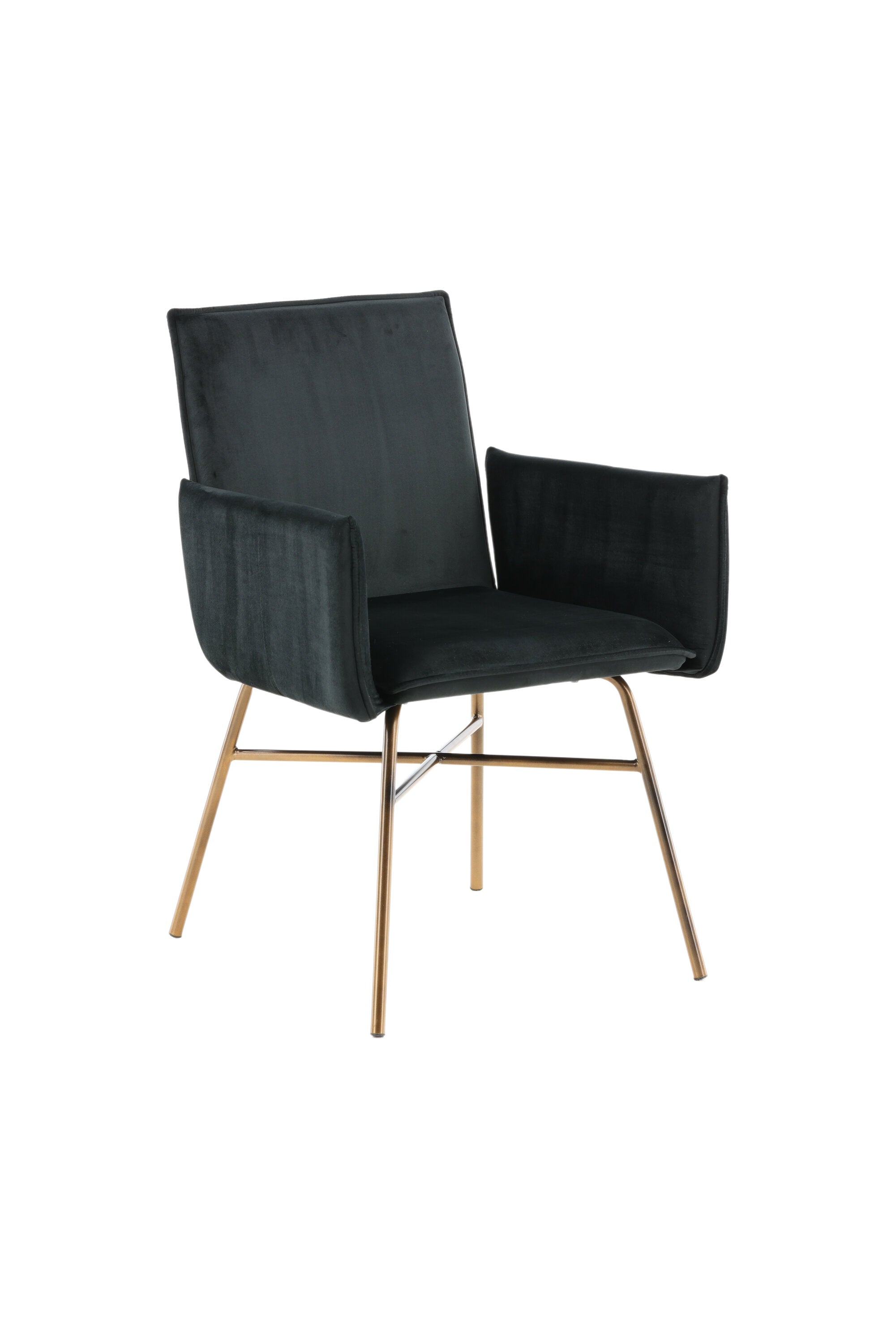 Petra Stuhl in Schwarz / Kupfer präsentiert im Onlineshop von KAQTU Design AG. Stuhl mit Armlehne ist von Venture Home