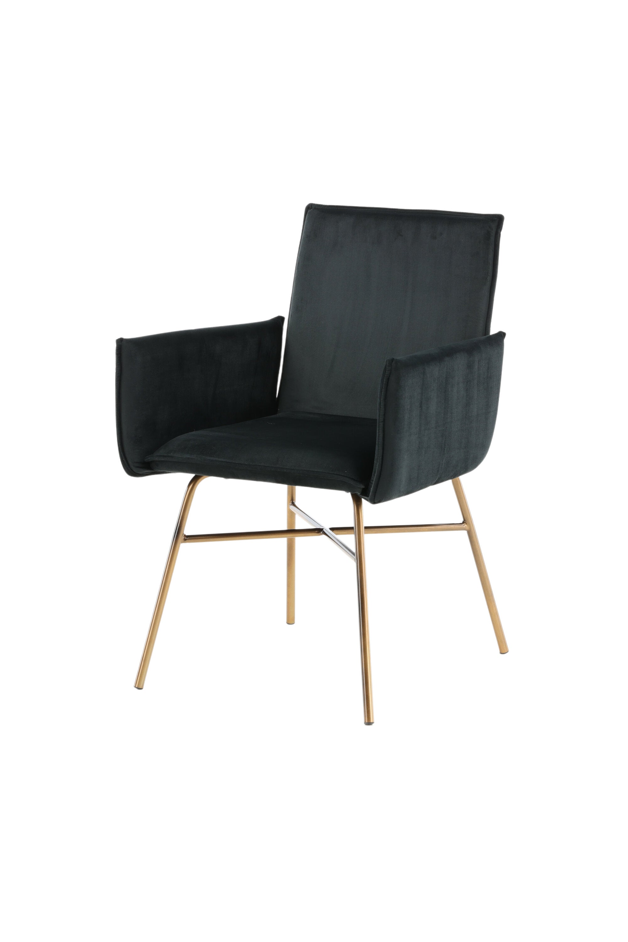 Petra Stuhl in Schwarz / Kupfer präsentiert im Onlineshop von KAQTU Design AG. Stuhl mit Armlehne ist von Venture Home
