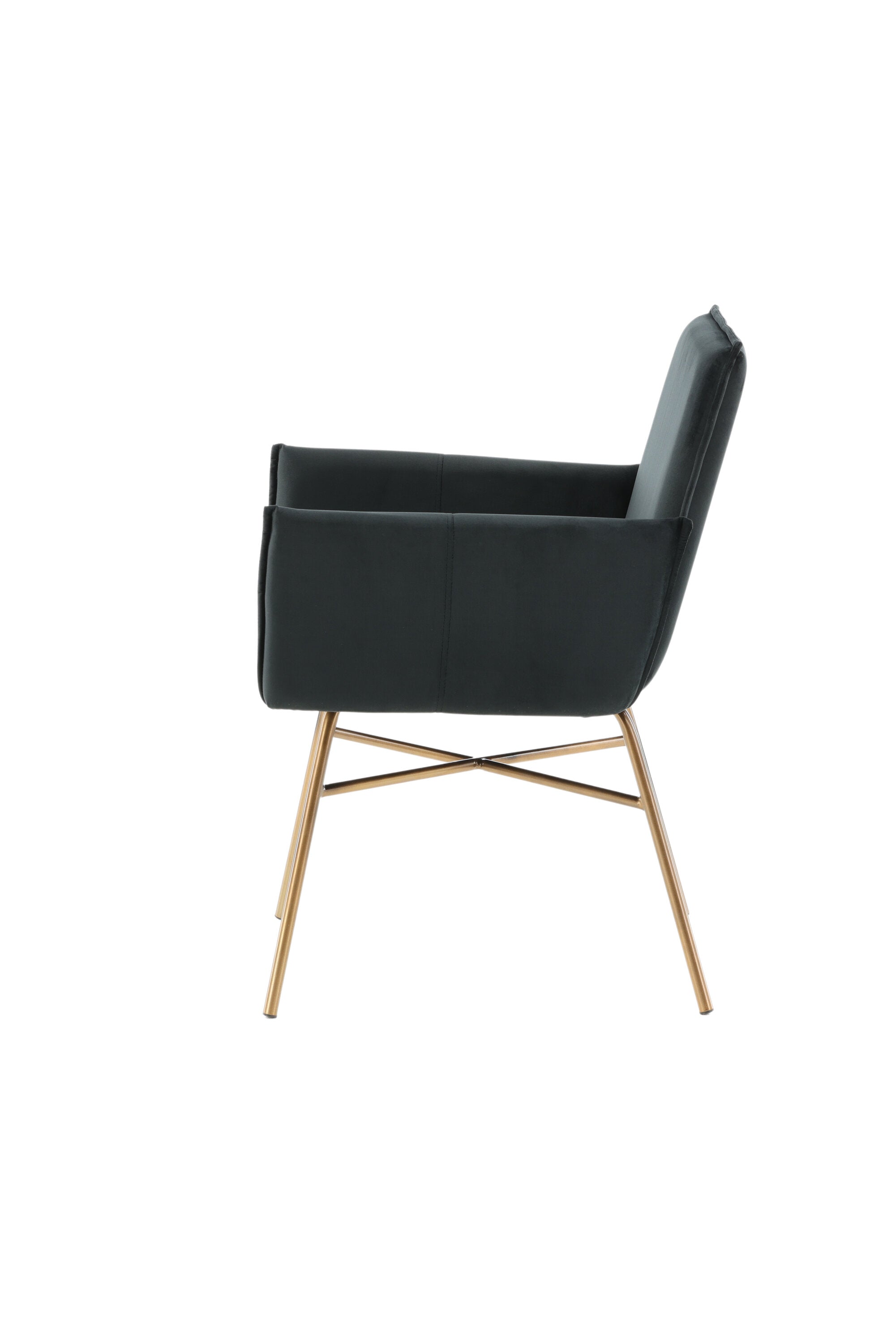 Petra Stuhl in Schwarz / Kupfer präsentiert im Onlineshop von KAQTU Design AG. Stuhl mit Armlehne ist von Venture Home