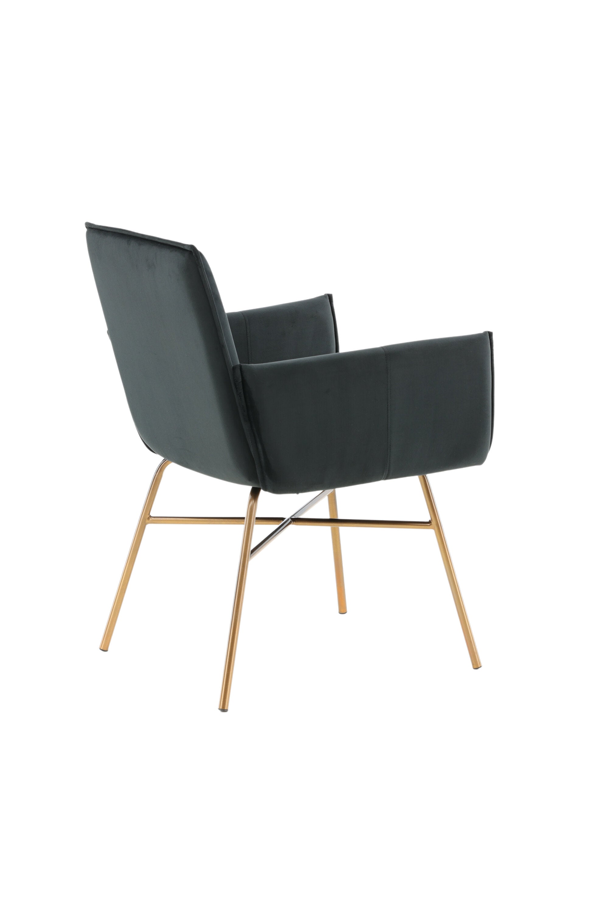 Petra Stuhl in Schwarz / Kupfer präsentiert im Onlineshop von KAQTU Design AG. Stuhl mit Armlehne ist von Venture Home