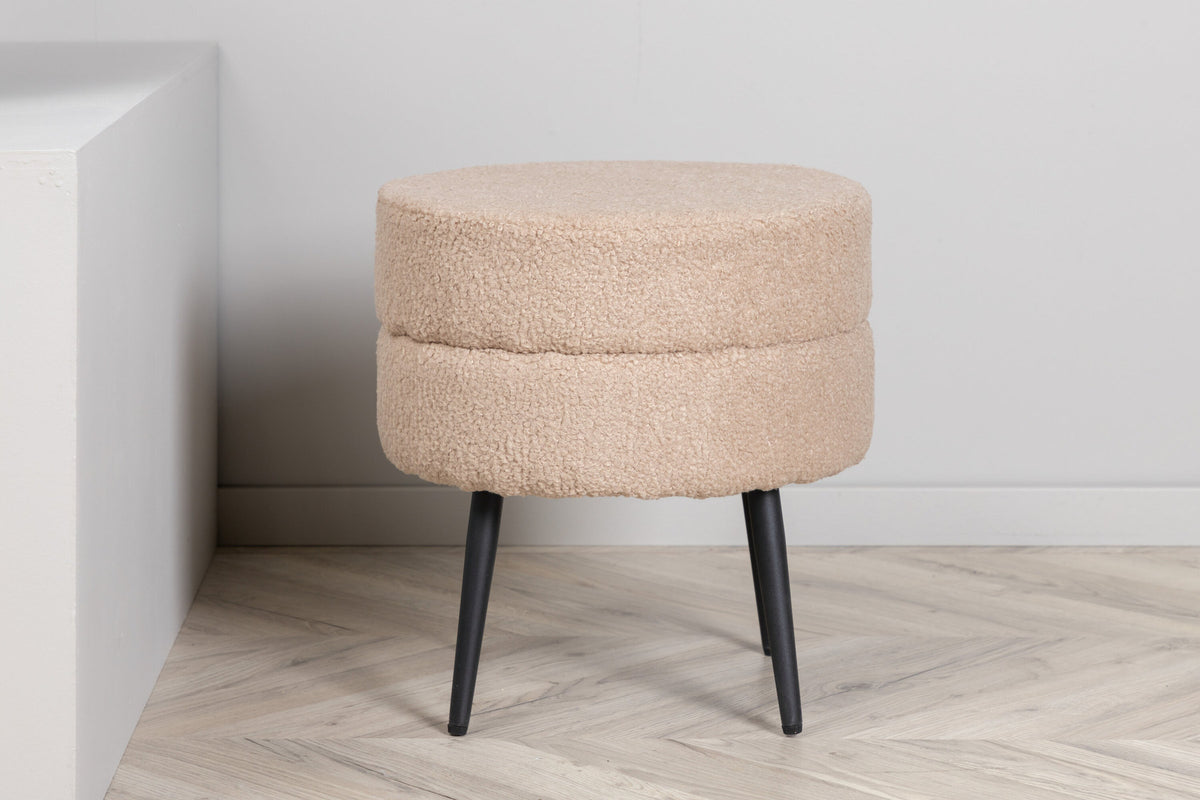 Pot Ottoman / Pouf in Beige präsentiert im Onlineshop von KAQTU Design AG. Pouf ist von Venture Home