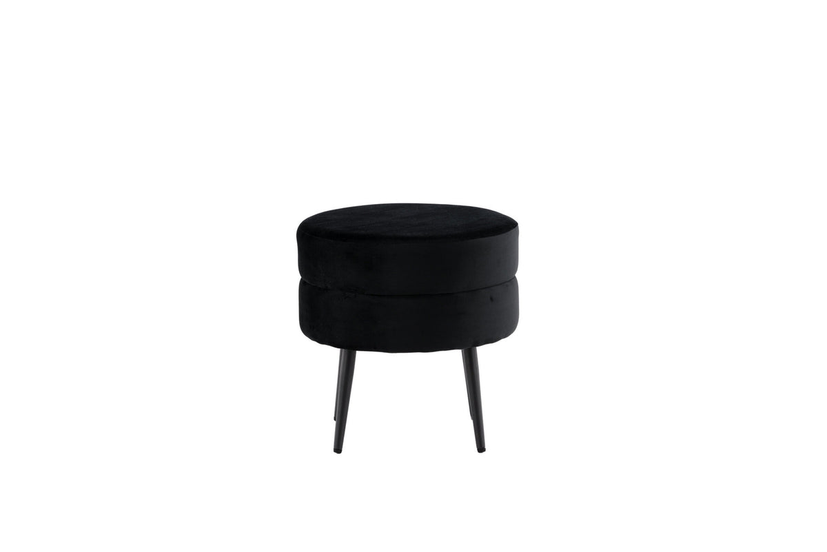 Pot Ottoman / Pouf in Schwarz präsentiert im Onlineshop von KAQTU Design AG. Pouf ist von Venture Home
