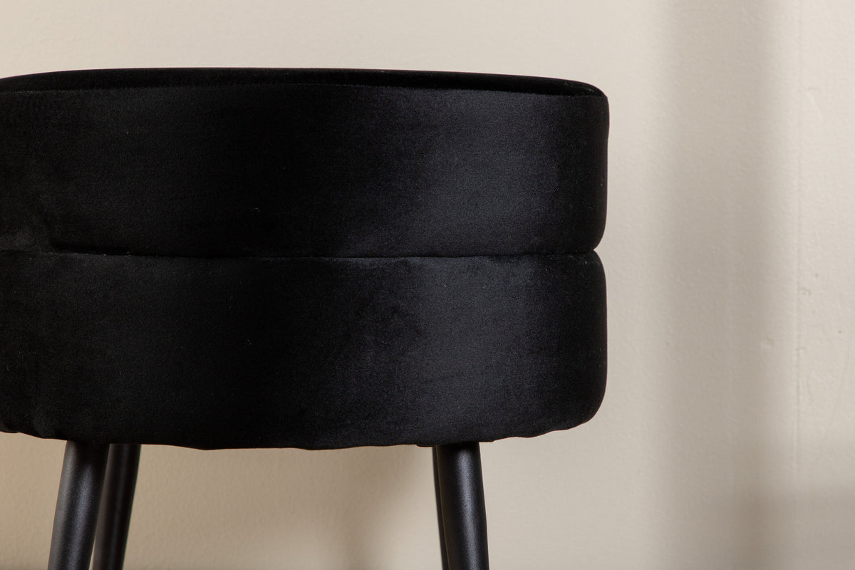 Pot Ottoman / Pouf in Schwarz präsentiert im Onlineshop von KAQTU Design AG. Pouf ist von Venture Home