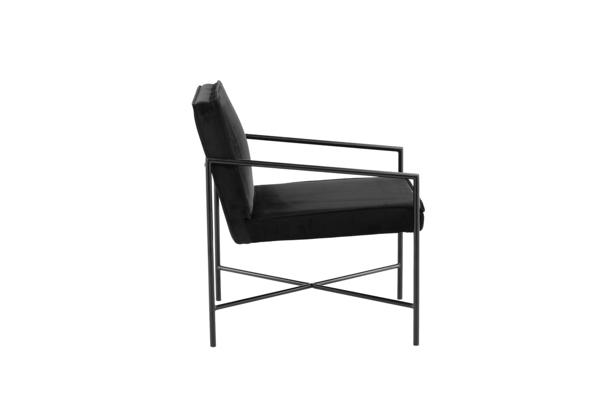 Rakel Sessel in Schwarz präsentiert im Onlineshop von KAQTU Design AG. Sessel mit Armlehnen ist von Venture Home