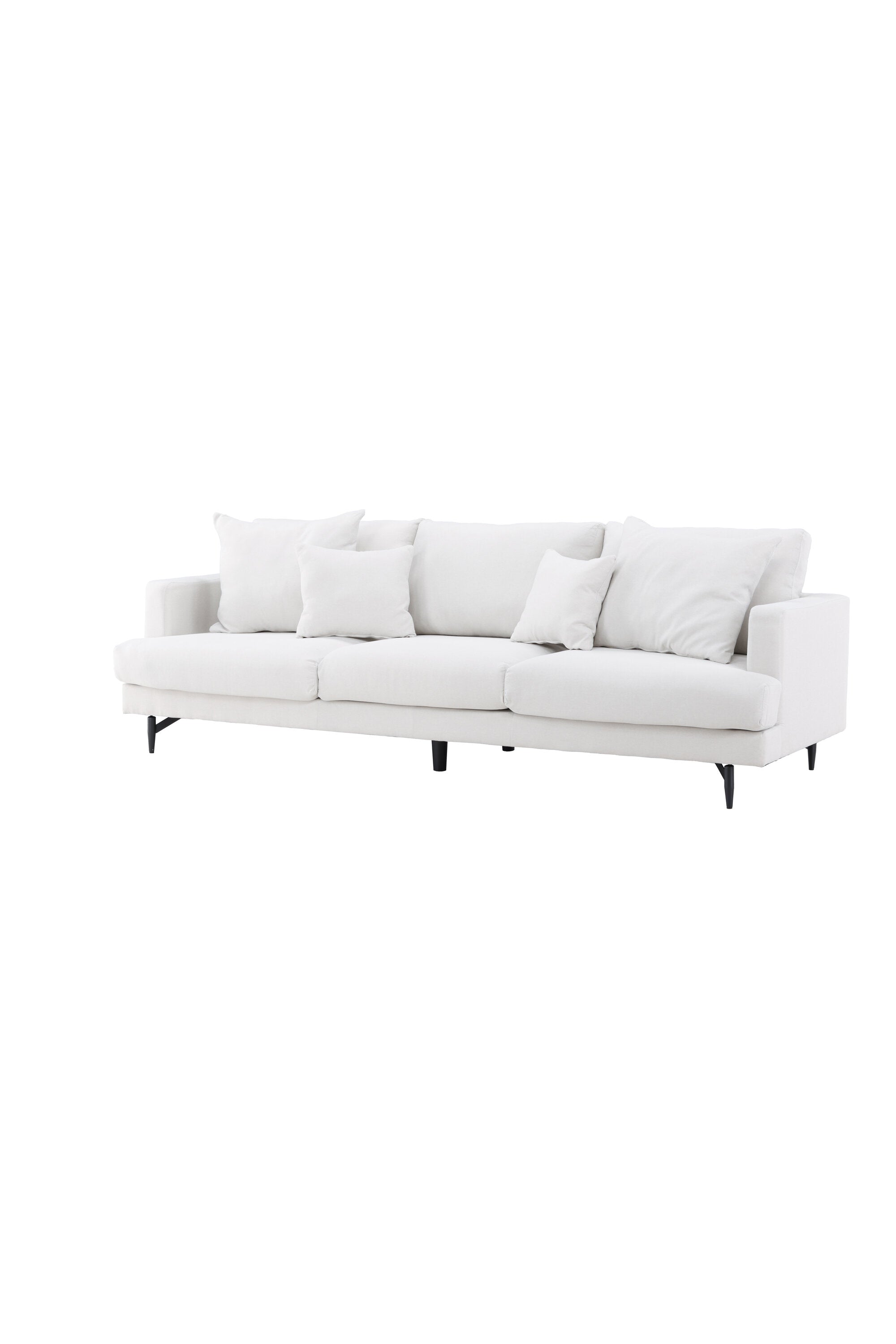 Sofia 3-Seat Sofa in Beige/Schwarz präsentiert im Onlineshop von KAQTU Design AG. 3er Sofa ist von Venture Home