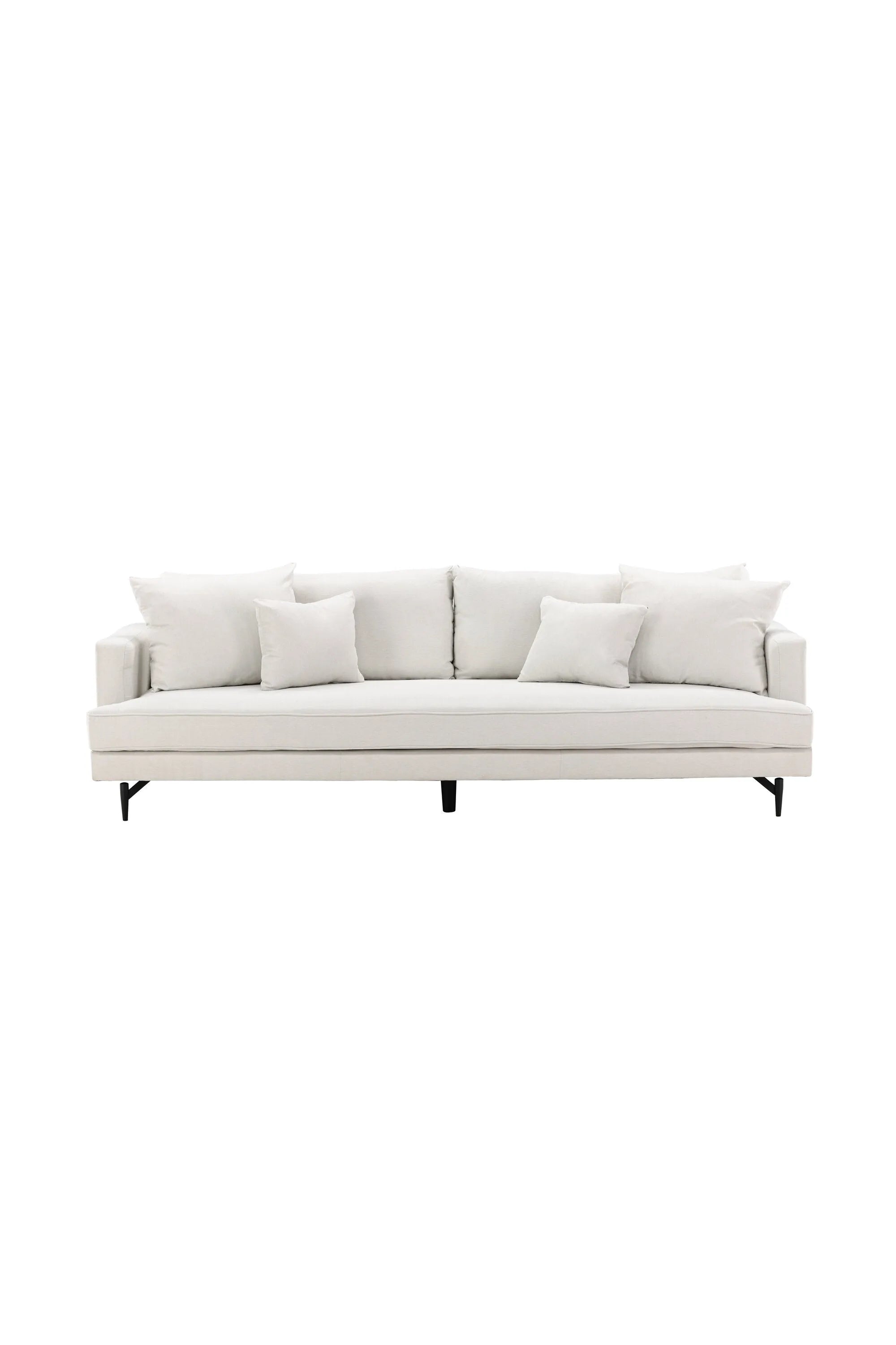 Sofia 3-Seat Sofa in Beige/Schwarz präsentiert im Onlineshop von KAQTU Design AG. 3er Sofa ist von Venture Home