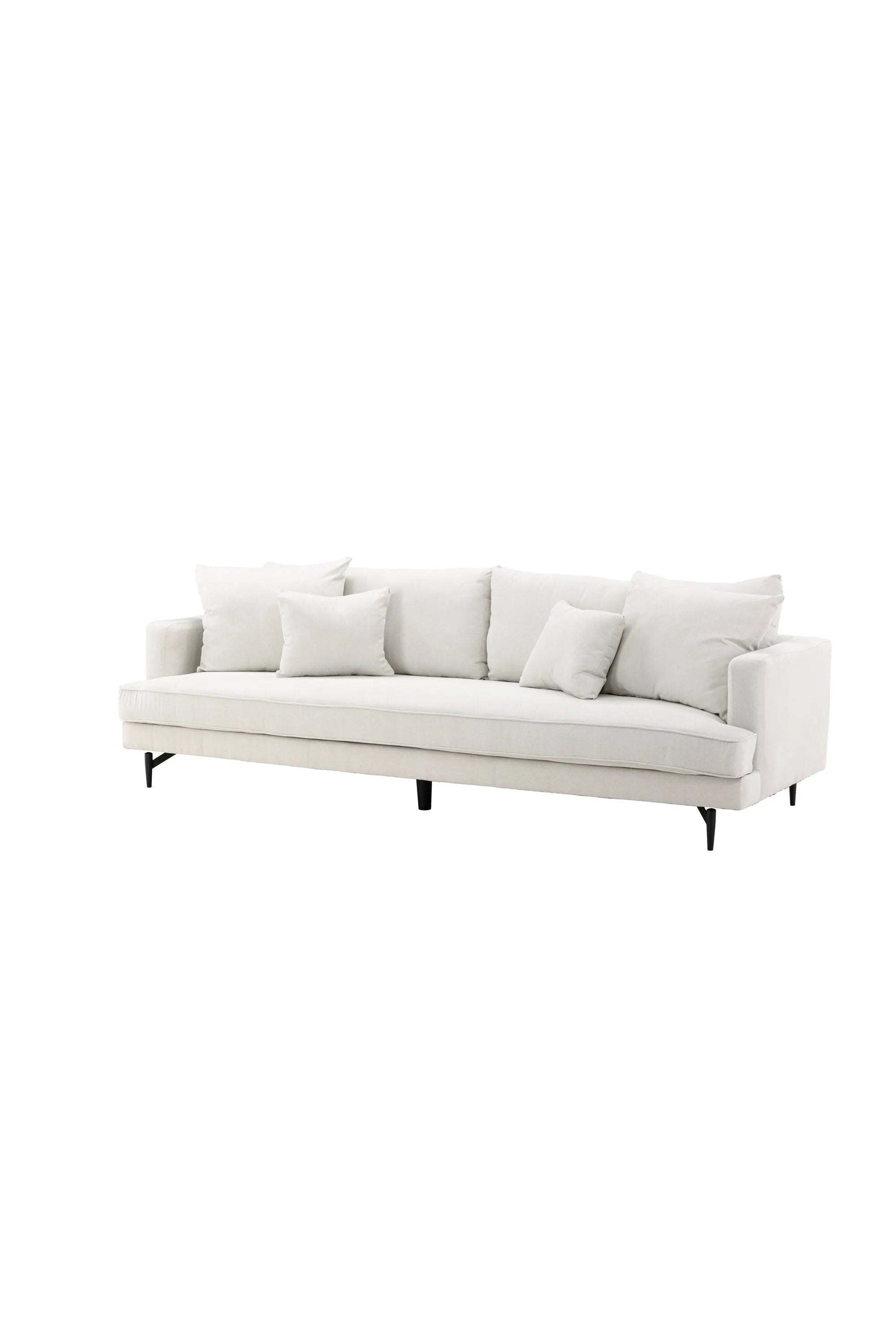 Sofia 3-Seat Sofa in Beige/Schwarz präsentiert im Onlineshop von KAQTU Design AG. 3er Sofa ist von Venture Home