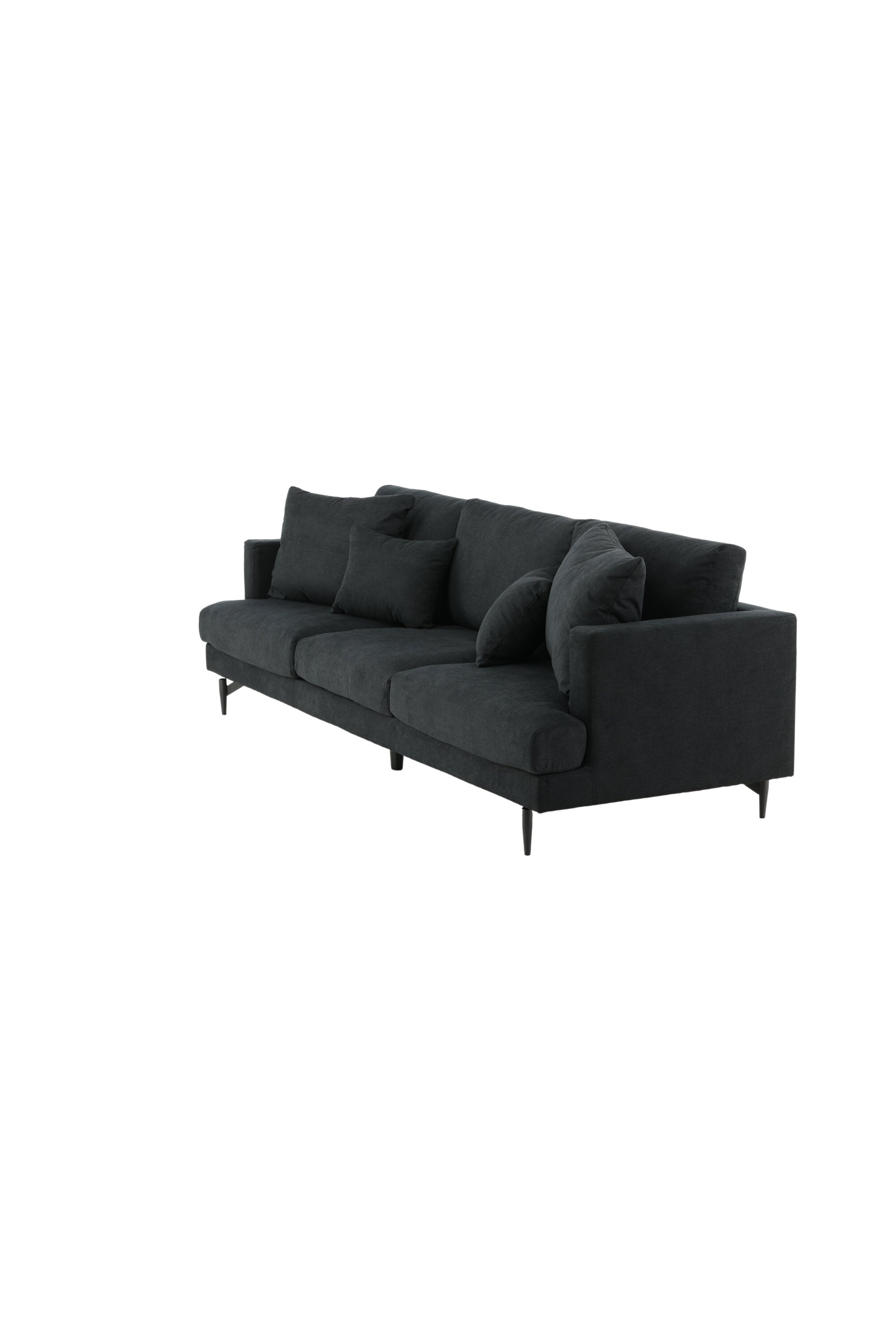 Sofia Sofa in Schwarz präsentiert im Onlineshop von KAQTU Design AG. 3er Sofa ist von Venture Home