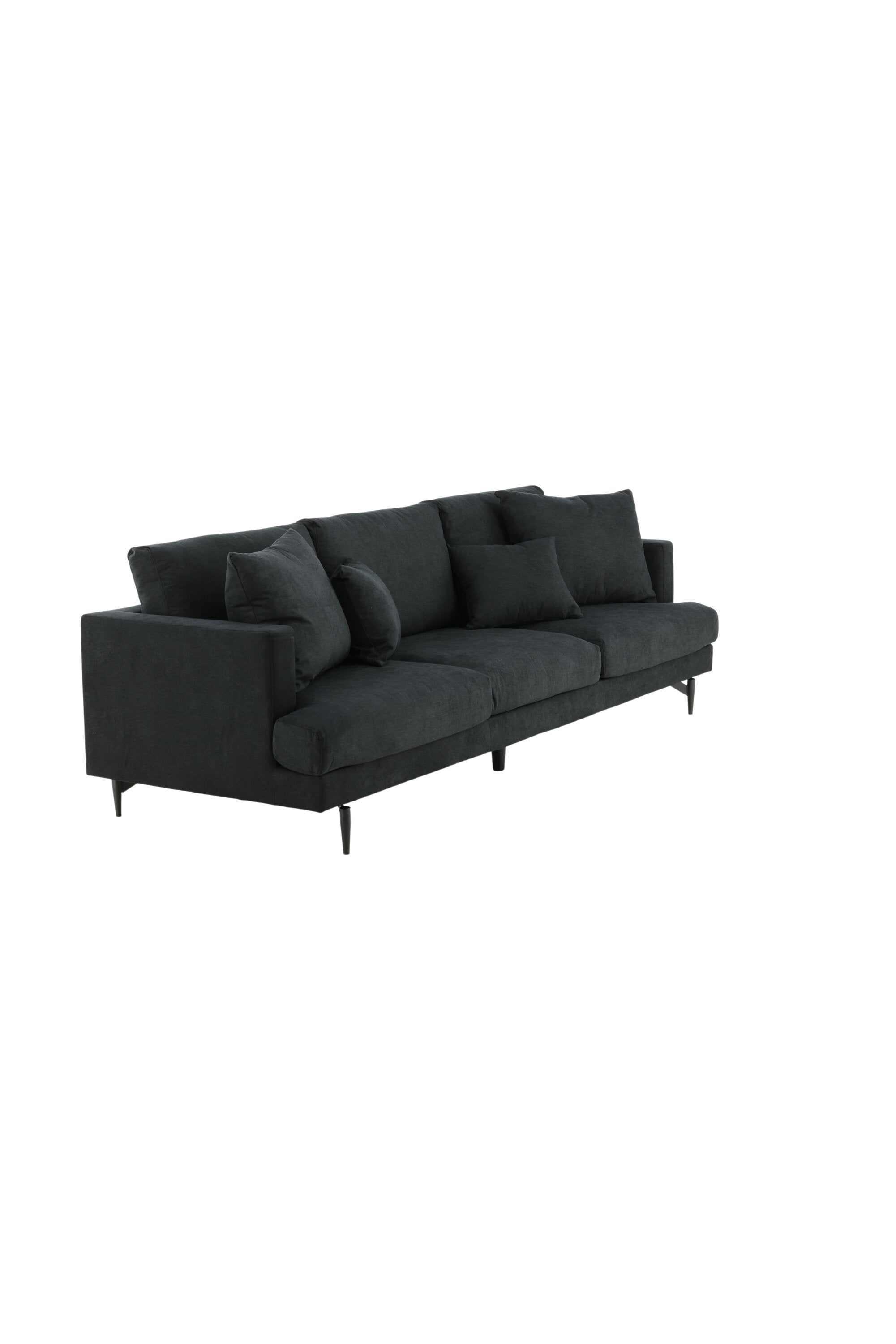 Sofia Sofa in Schwarz präsentiert im Onlineshop von KAQTU Design AG. 3er Sofa ist von Venture Home
