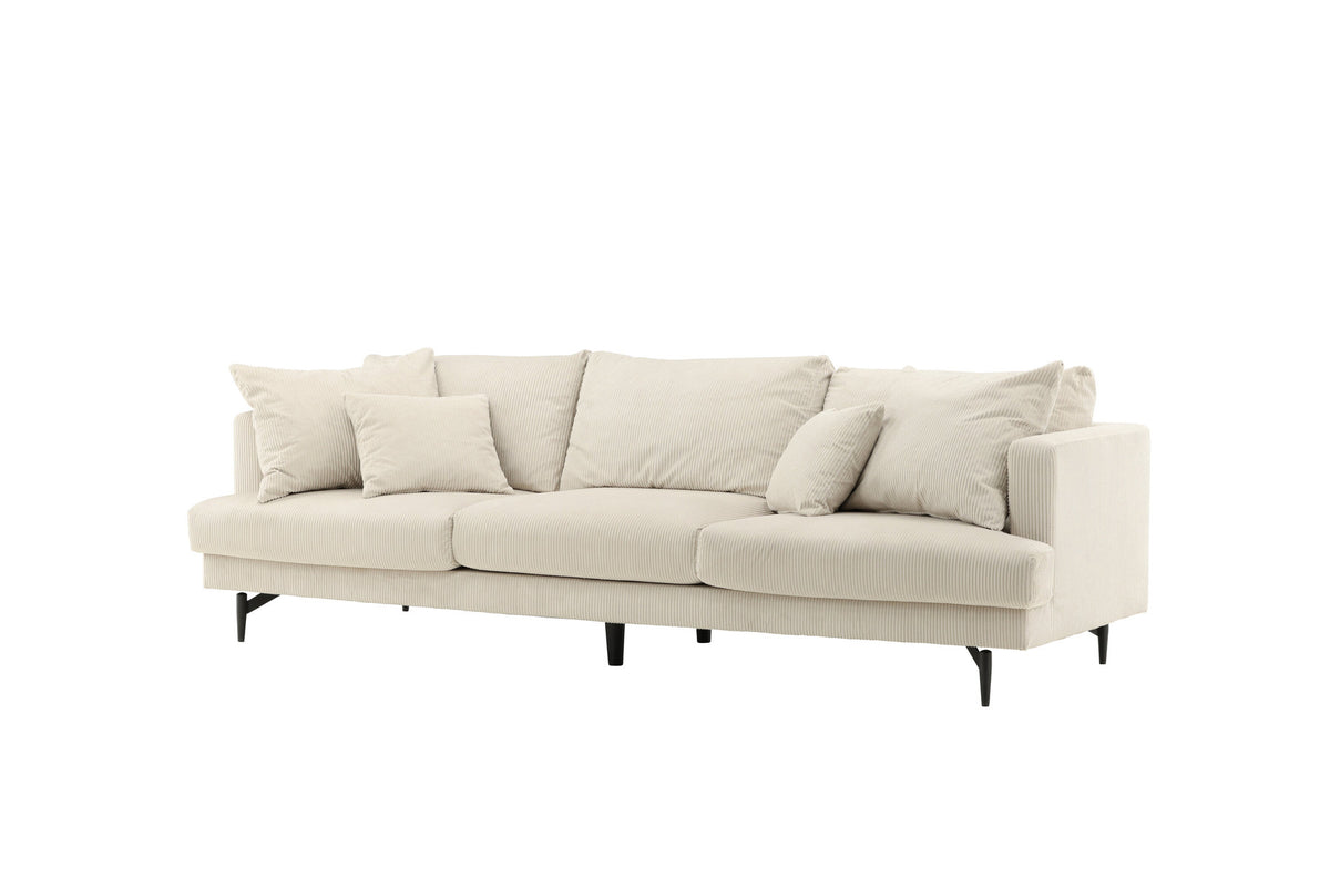 Sofia Sofa in Beige präsentiert im Onlineshop von KAQTU Design AG. 3er Sofa ist von Venture Home