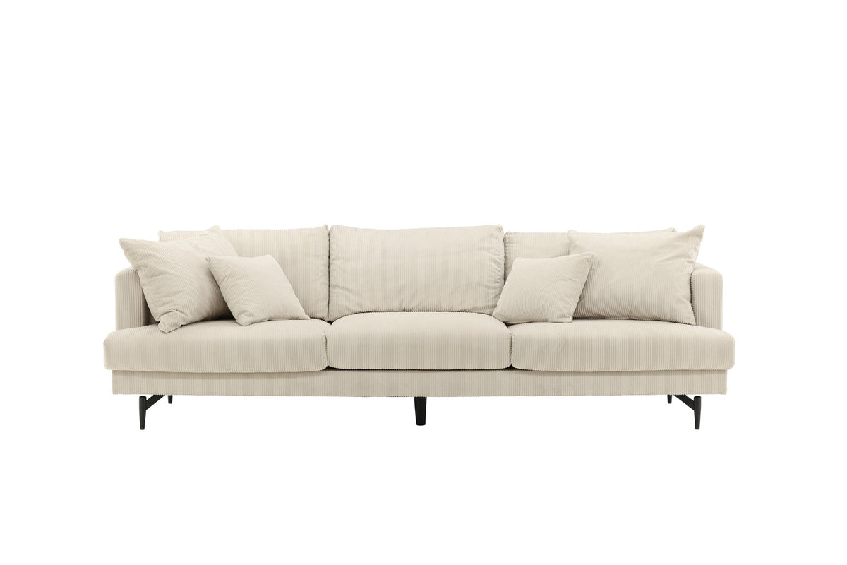 Sofia Sofa in Beige präsentiert im Onlineshop von KAQTU Design AG. 3er Sofa ist von Venture Home