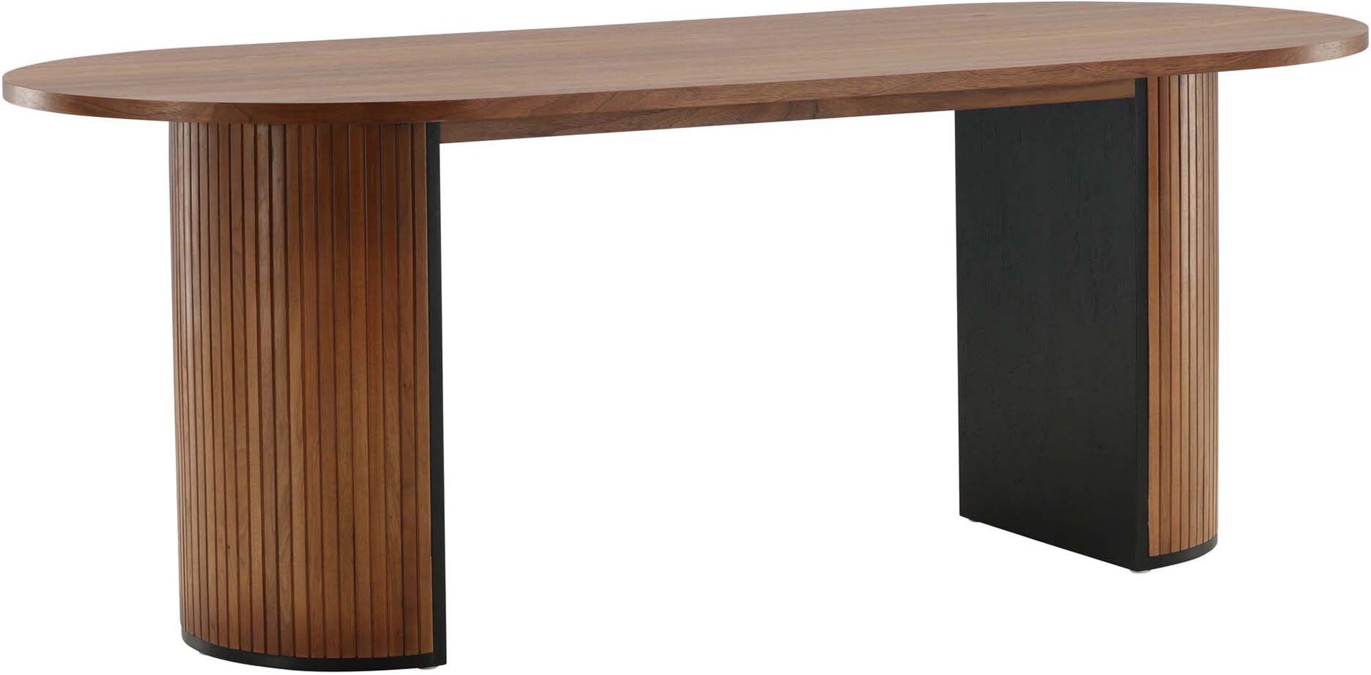 Bianca Tisch in Nussbaum präsentiert im Onlineshop von KAQTU Design AG. Esstisch ist von Venture Home
