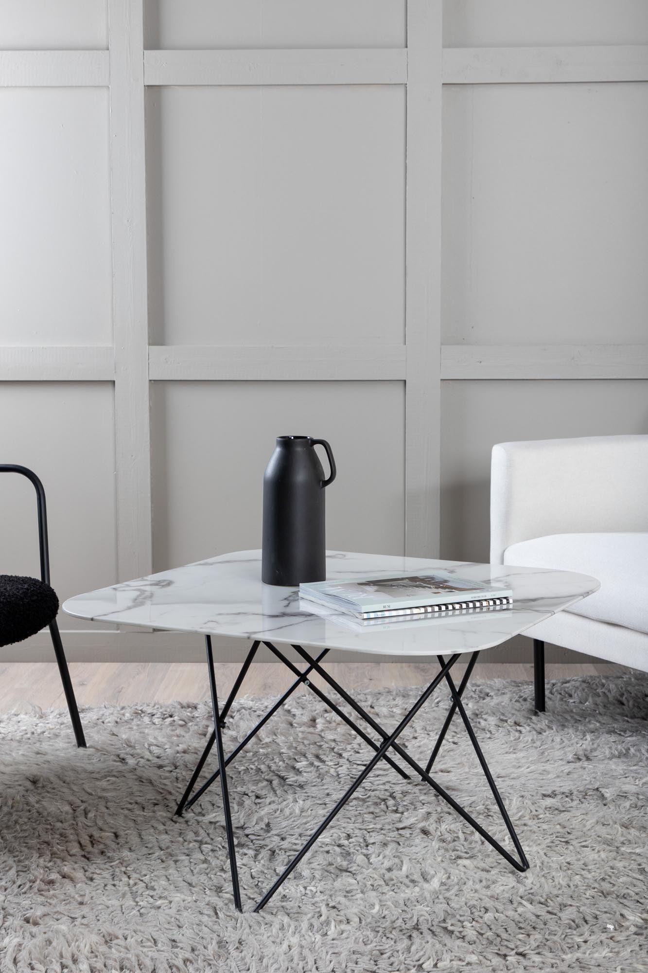 Tristar Beistelltisch in Weiss / Schwarz präsentiert im Onlineshop von KAQTU Design AG. Beistelltisch ist von Venture Home