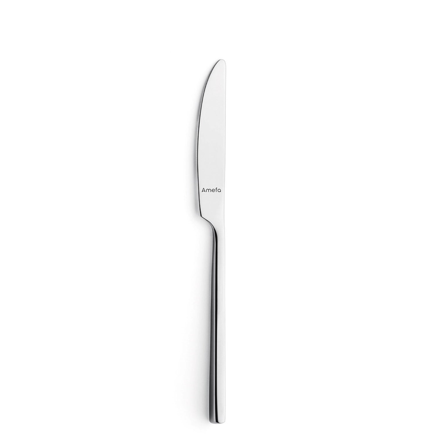 Hochwertiges Amazon 18/0 Menümesser von Amefa, 22.5 cm, mit glänzender Oberfläche, ideal für stilvolle Tischgedecke und besondere Anlässe.