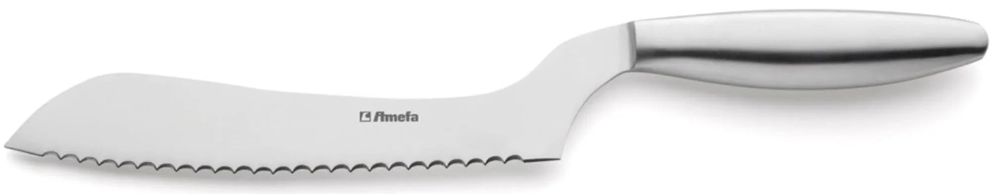 Elegantes 33 cm Brotmesser von Amefa, 18/10 Edelstahl, rostbeständig, ergonomisch, ideal für Brot und Backwaren.