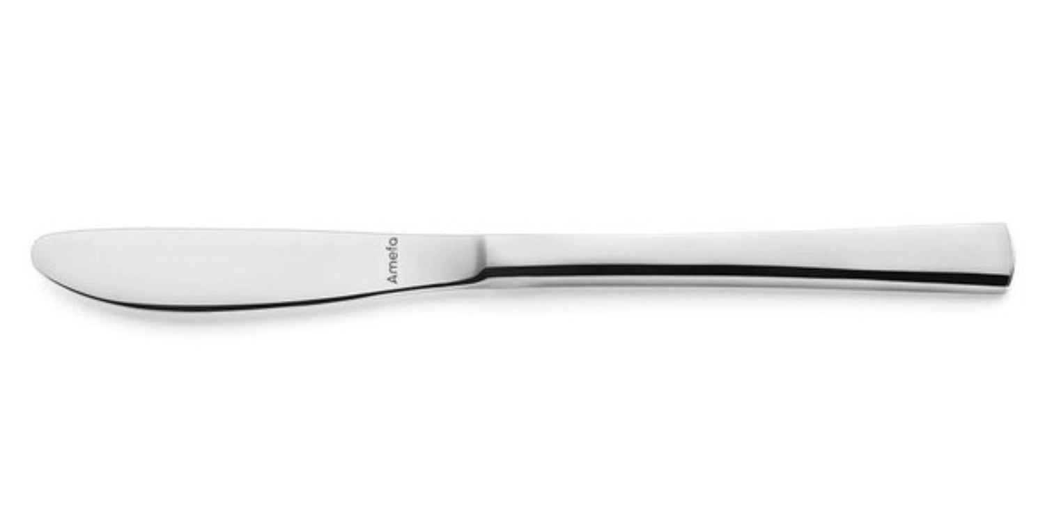 Elegantes Atlantic Dessertmesser von Amefa, aus robustem 18/10 Edelstahl, mit hochglänzender Oberfläche – perfekt für stilvolle Dessertpräsentationen.