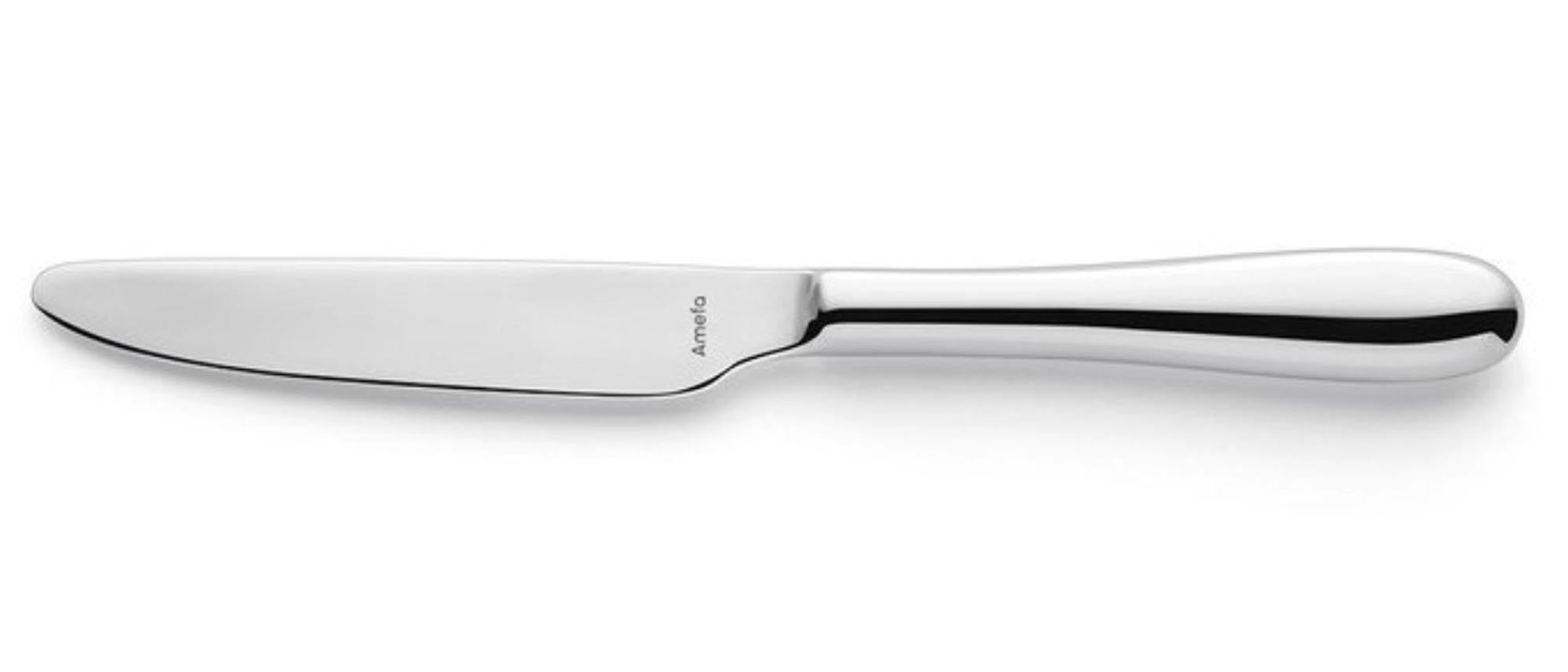 Entdecken Sie das Oxford Menümesser von Amefa: 22,7 cm, aus hochwertigem 18/10 Edelstahl, hochglänzend, langlebig und pflegeleicht. Ideal für jeden Esstisch!