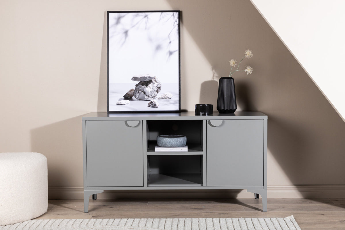 Piring TV Ständer in Hellgrau präsentiert im Onlineshop von KAQTU Design AG. TV-Möbel ist von Venture Home