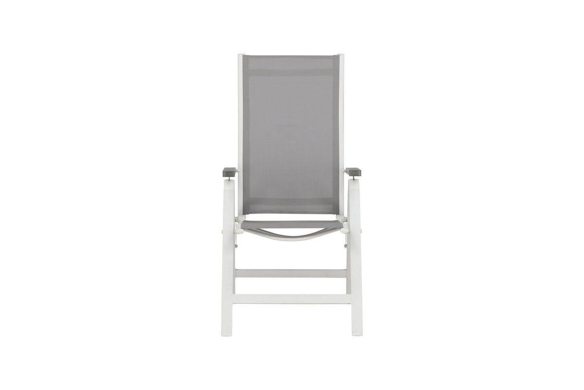 Albany Light Stuhl in Grau präsentiert im Onlineshop von KAQTU Design AG. Gartenstuhl mit Armlehnen ist von Venture Home