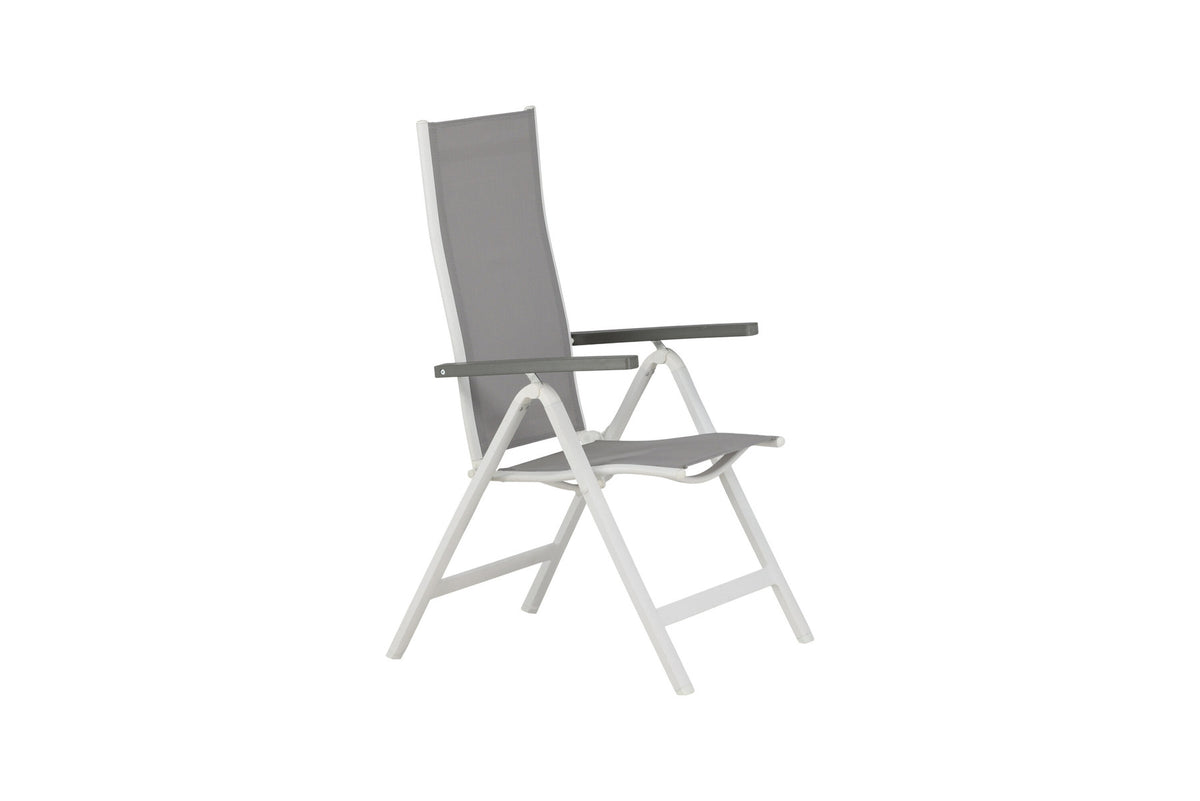 Albany Light Stuhl in Grau präsentiert im Onlineshop von KAQTU Design AG. Gartenstuhl mit Armlehnen ist von Venture Home