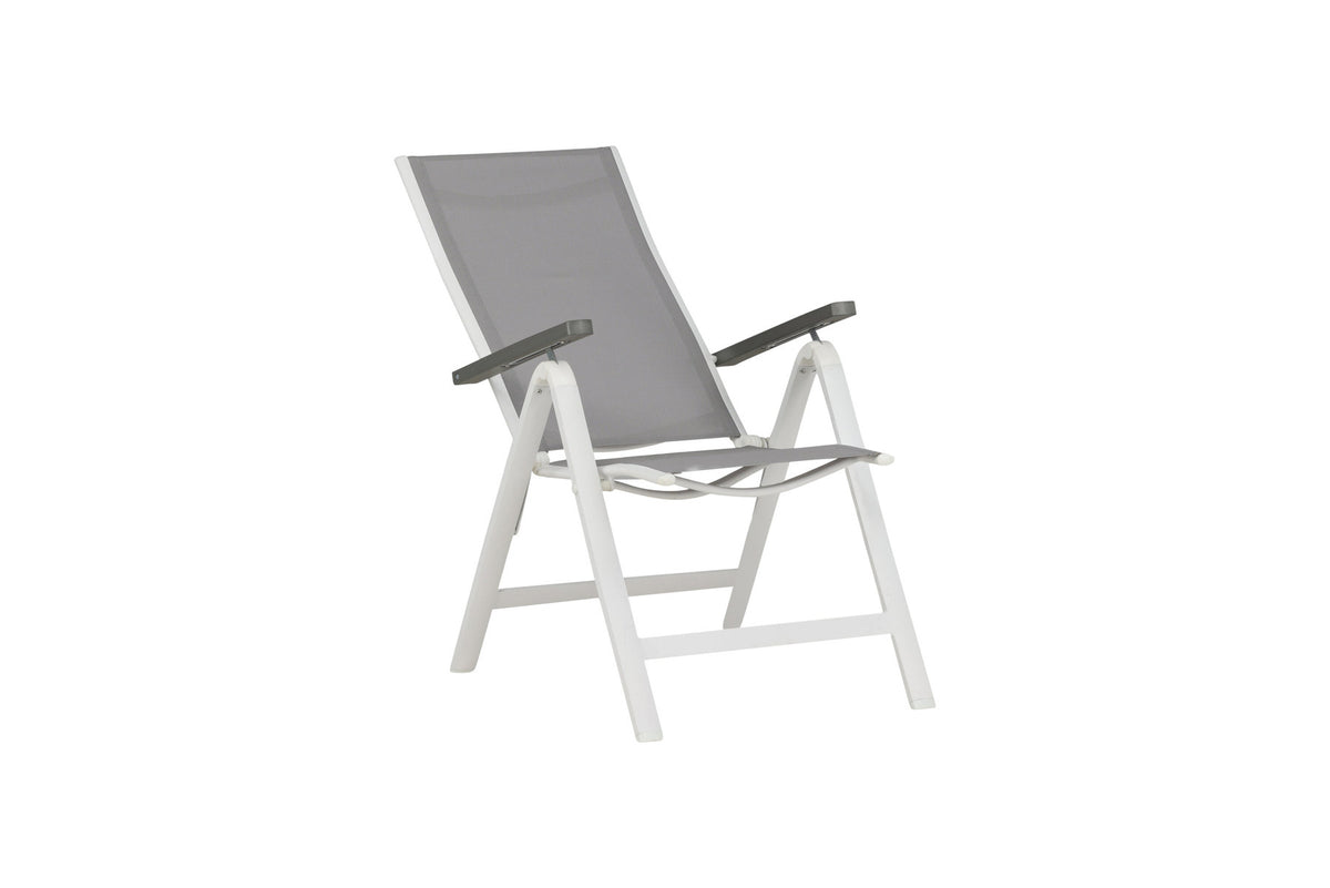 Albany Light Stuhl in Grau präsentiert im Onlineshop von KAQTU Design AG. Gartenstuhl mit Armlehnen ist von Venture Home