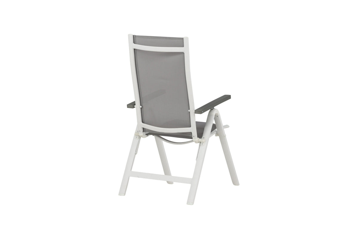 Albany Light Stuhl in Grau präsentiert im Onlineshop von KAQTU Design AG. Gartenstuhl mit Armlehnen ist von Venture Home
